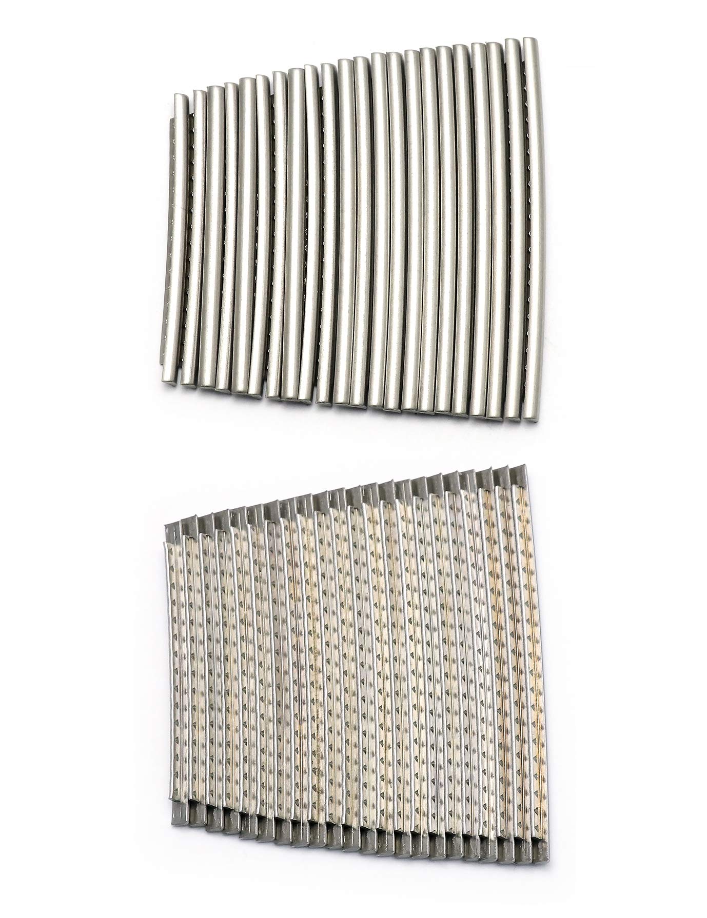 Holmer 2.7mm Stainless Steel Guitar Fret Wires - 22 Frets Replacement for Fender Electric & Bass Guitars - Durable Chrome Fingerboard Upgrade for Smooth Playability | Perfect for Guitar Maintenance, DIY Repairs & Professional Setup