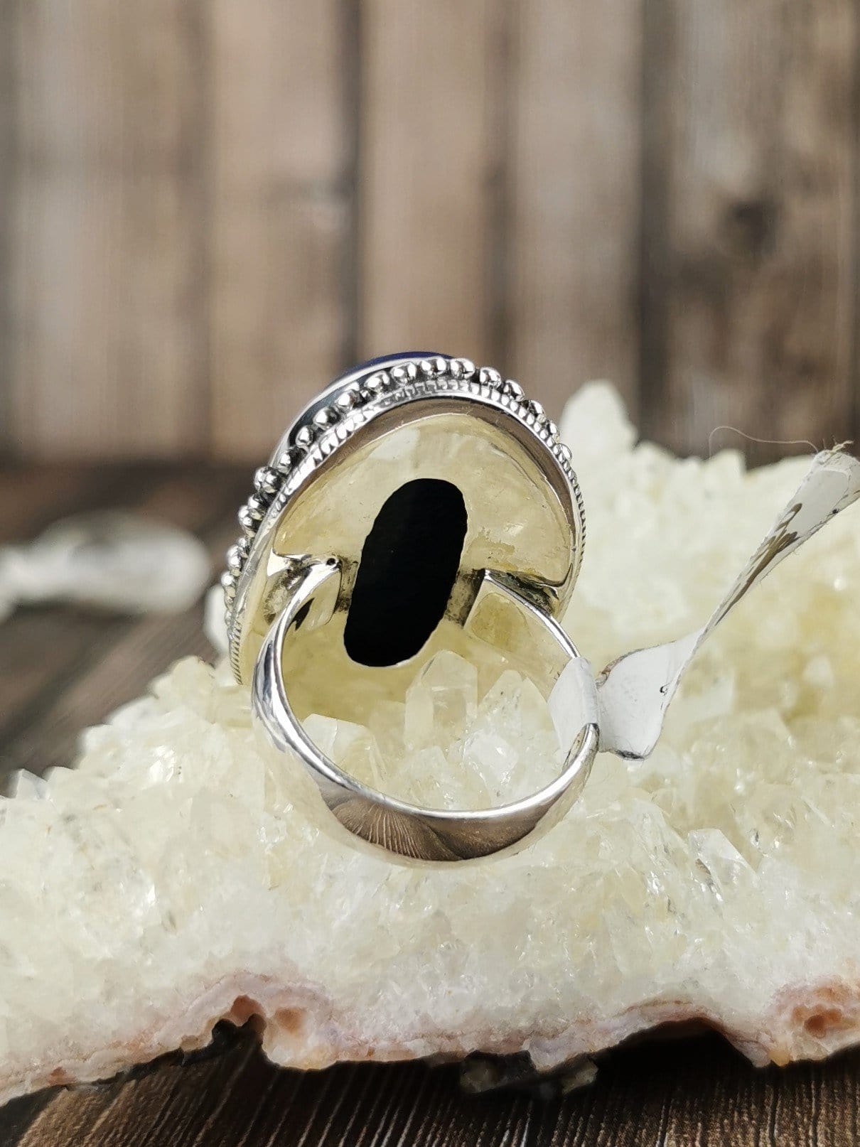 Lapis Lazuli Chunky Stone Ring - Size 6 - Handmade Boho Jewelry for Women - Perfect for Everyday Wear & Special Occasions