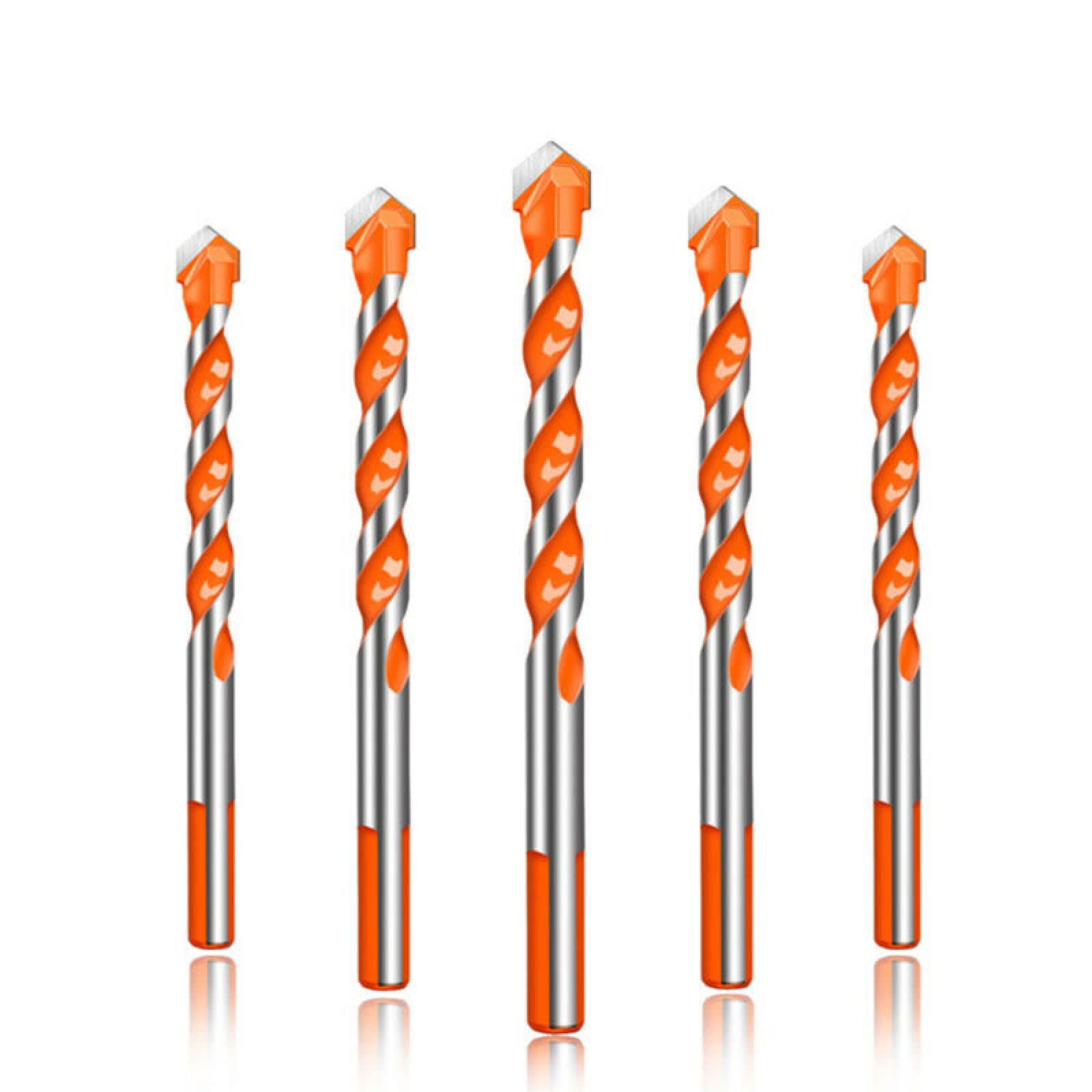10Pcs Triangle Drill Bit Set for Metal, Wood, Glass, Ceramic & Concrete - 6mm Wall Hole Saw for Electric Drills - Perfect for DIY Projects, Home Renovations and Professional Construction Work
