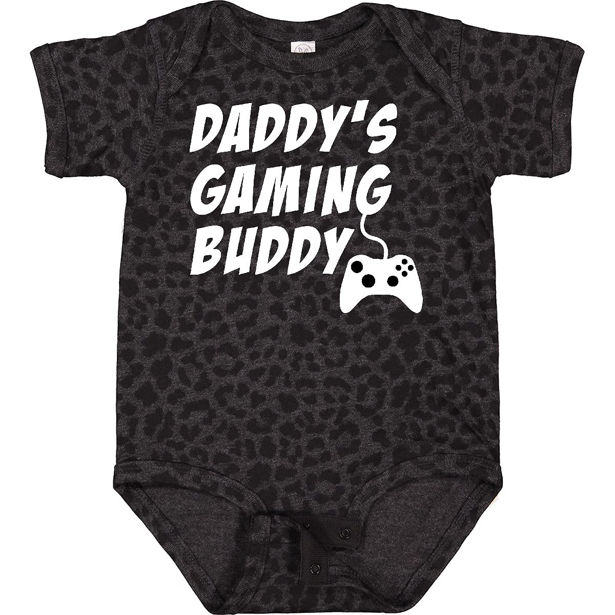 Inktastic Daddy's Gaming Buddy with Controller Baby Bodysuit - Cute Gamer Onesie for Newborns & Infants - Perfect Gift for Gamer Dads & Baby Showers
