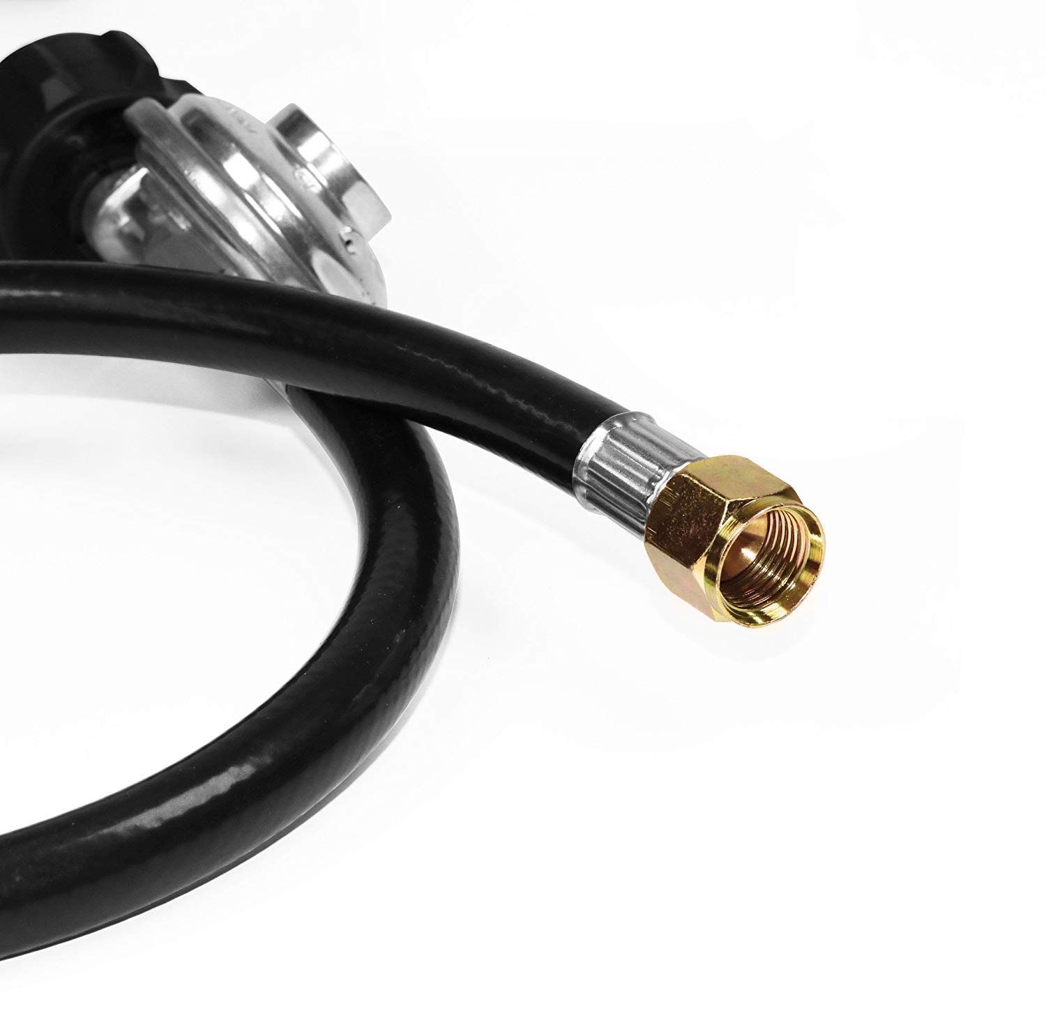 DOZYANT Universal QCC1 Propane Regulator and Hose - 2 Feet Replacement for LP Gas Grill, Heater, Fire Pit Table - Perfect for Outdoor BBQ, Camping & Patio Use