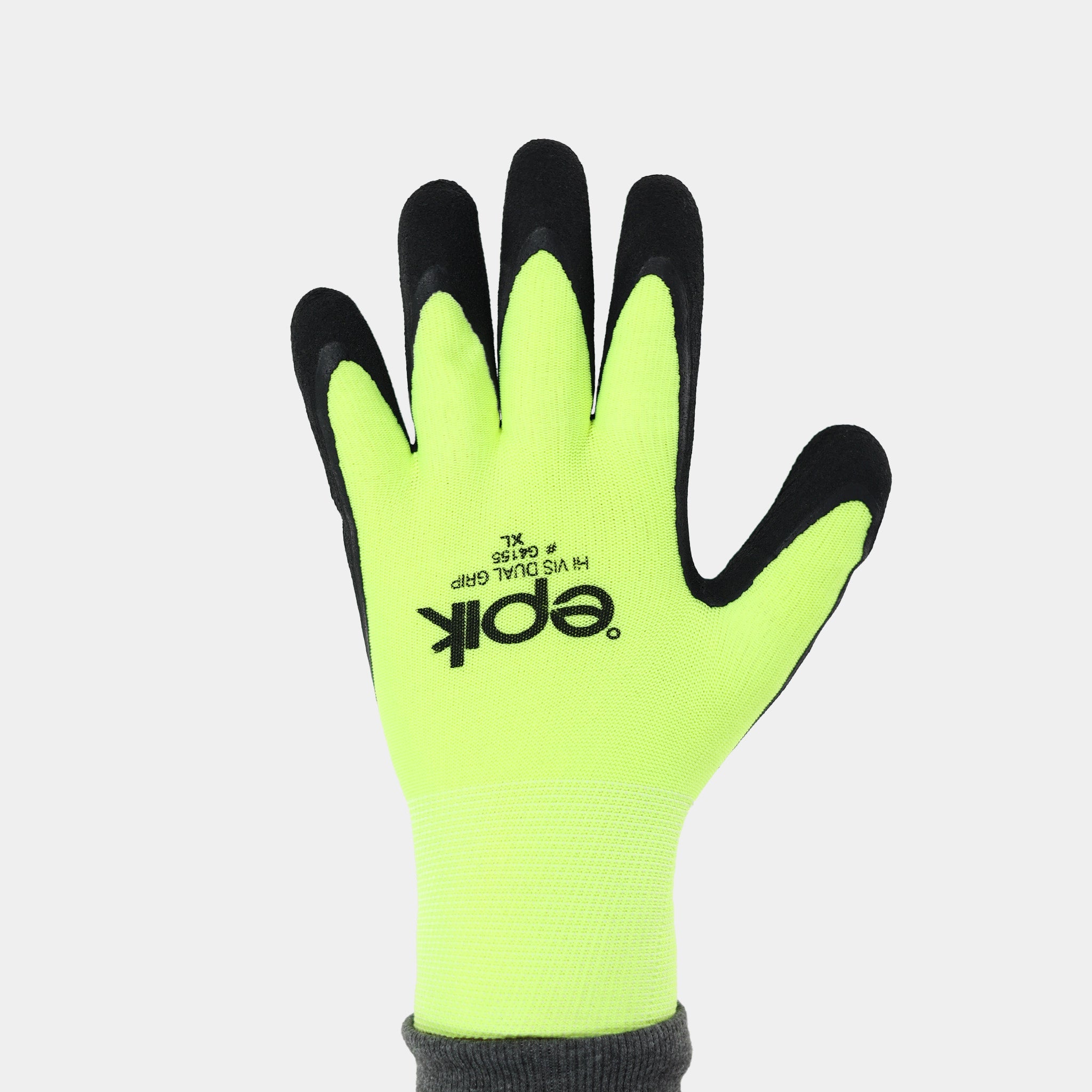 Dual Grip Work Gloves - Yellow for Enhanced Safety & Comfort | Perfect for Construction, Gardening & DIY Projects