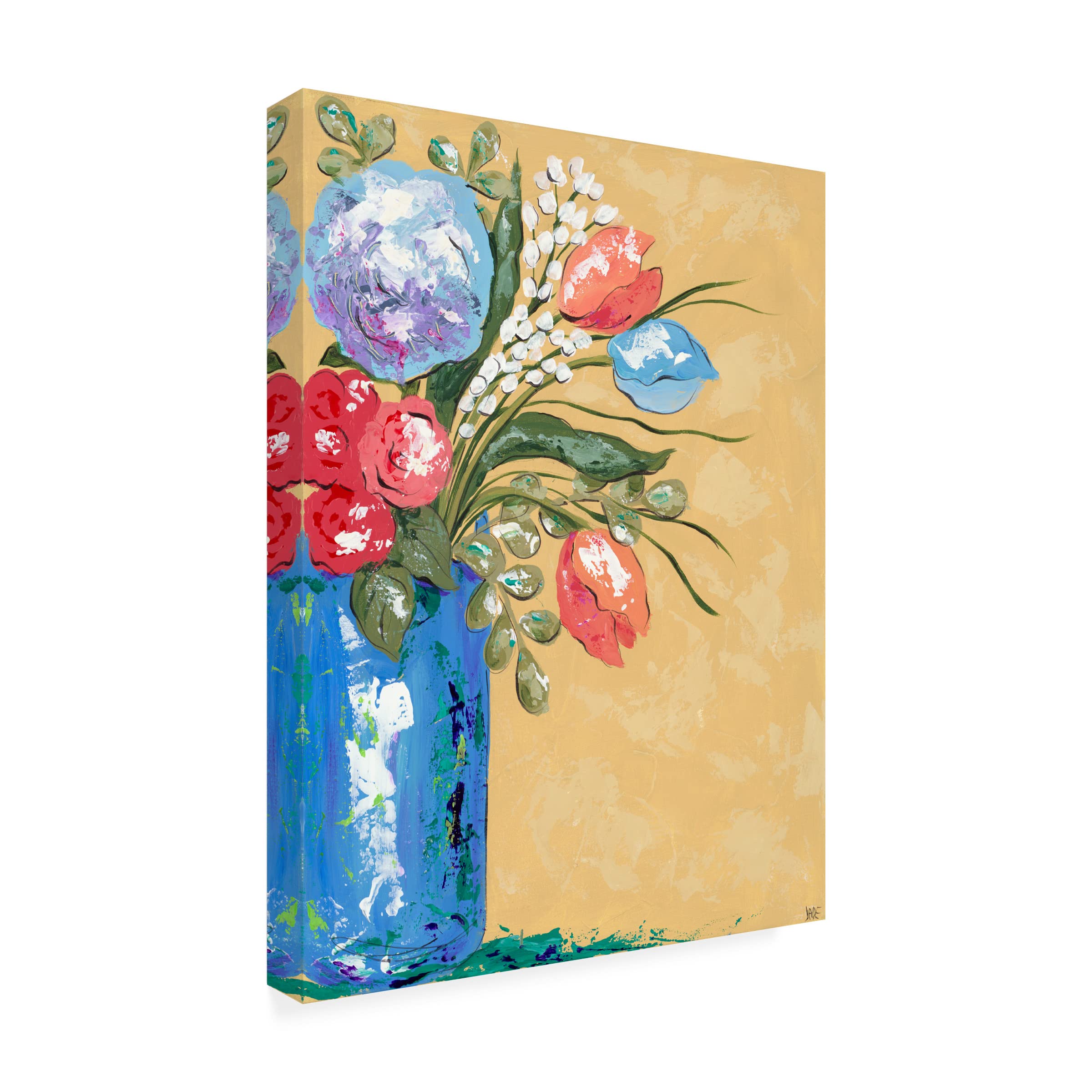 Trademark Fine Art 'Look on the Bright Side II' Canvas Wall Art by Jade Reynolds - Modern Home Decor for Living Room, Bedroom & Office