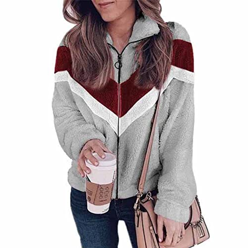 Women's Fleece Jacket - Soft Plush Long Sleeve Zip Up Cardigan for Autumn & Winter | Cozy Outerwear for Casual Wear, Hiking & Outdoor Activities