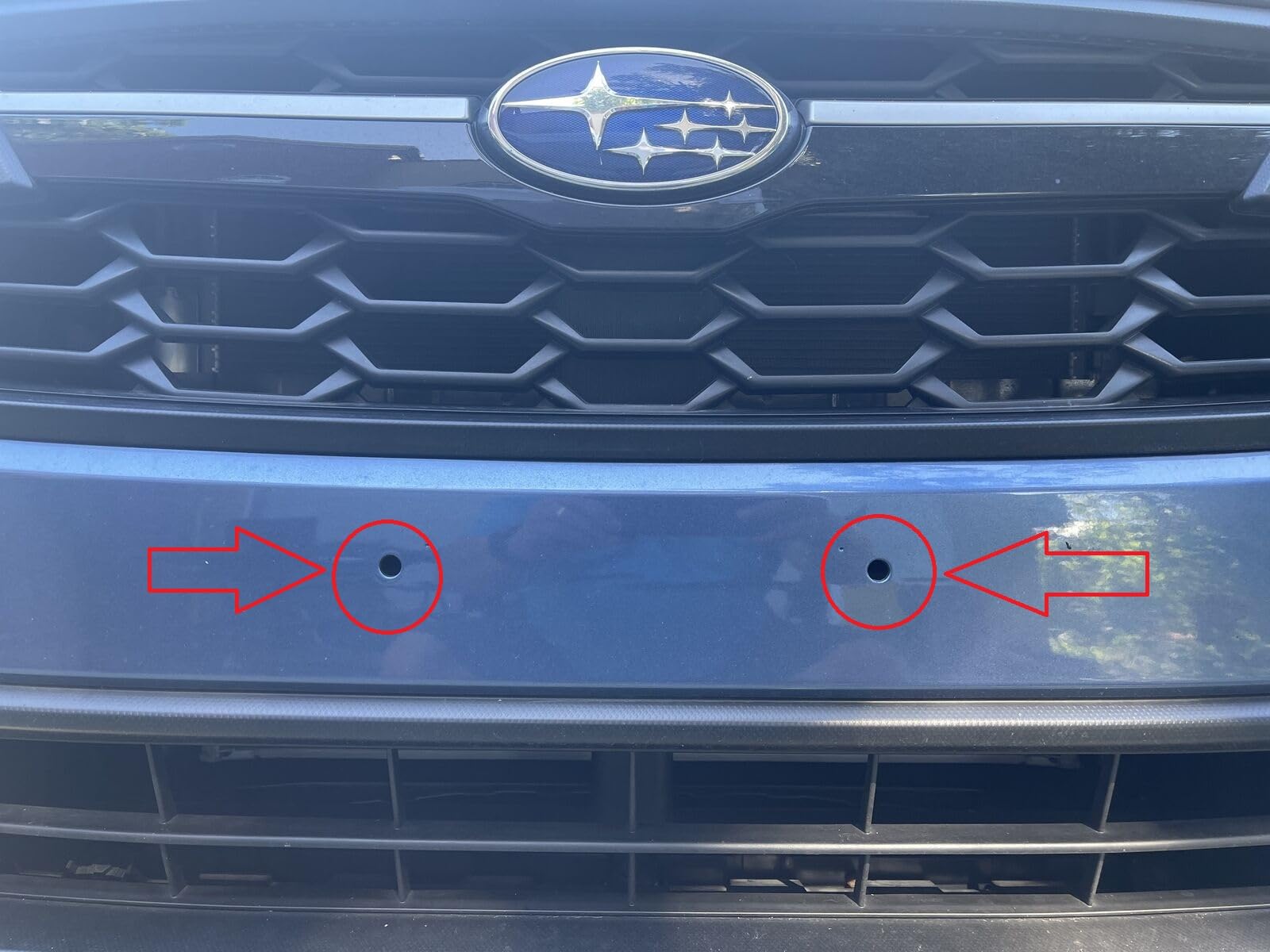 Front License Plate Mount Bracket Kit for Subaru Impreza 2012-2024 - Round Hole Adapter with 2 Toggle Anchors & Bolts - Universal License Plate Holder - Perfect for Car Registration & Custom Plate Display
