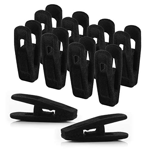 20 Pack Velvet Hanger Clips for Velvet Hangers - Durable Pant & Skirt Hangers with Secure Clips for Baby Clothes, Ideal for Nursery, Closet & Wardrobe Organization