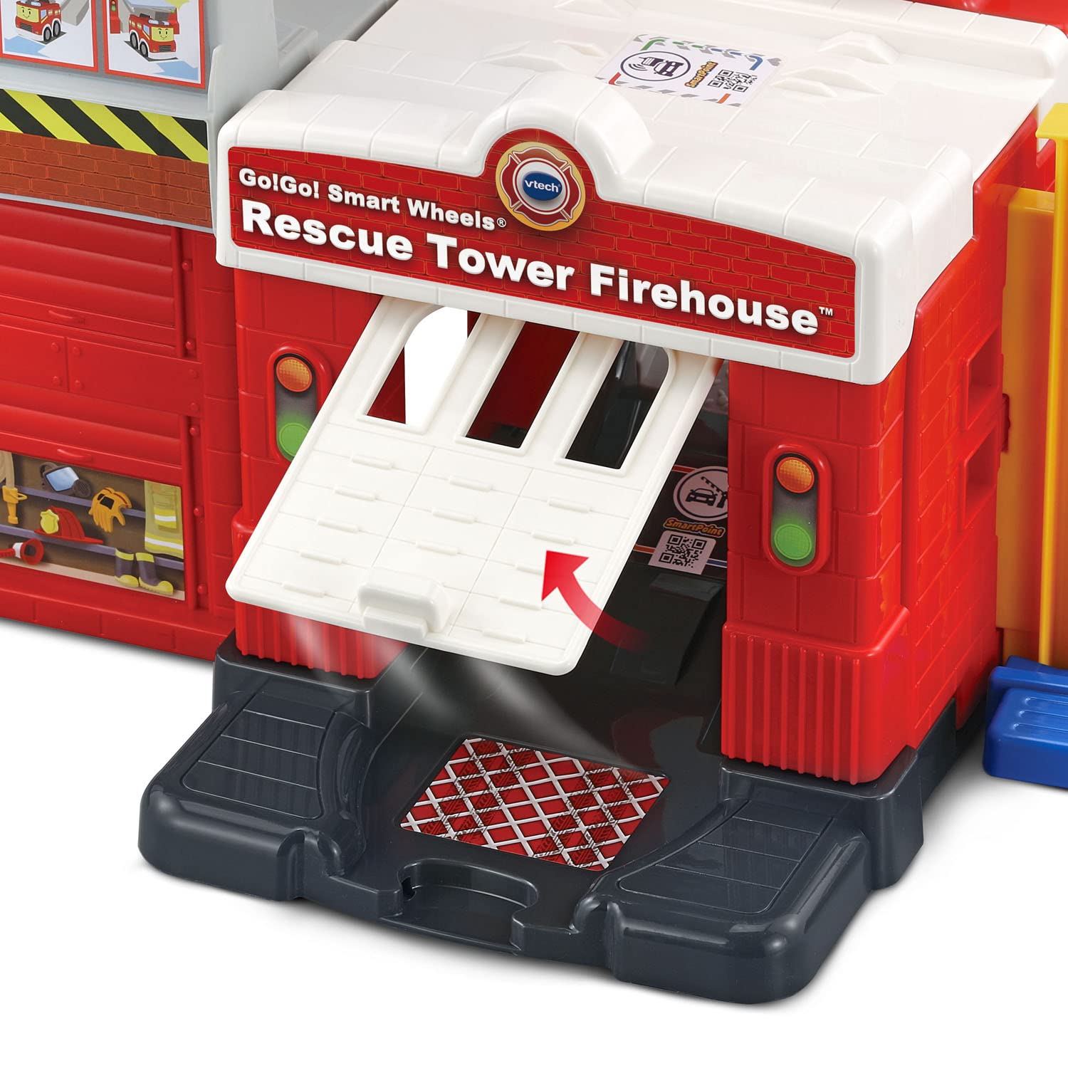 VTech Go! Go! Smart Wheels Rescue Tower Firehouse Playset - Interactive Learning Toy for Toddlers & Kids - Perfect for Pretend Play, Firefighter Role Play & Early Childhood Development