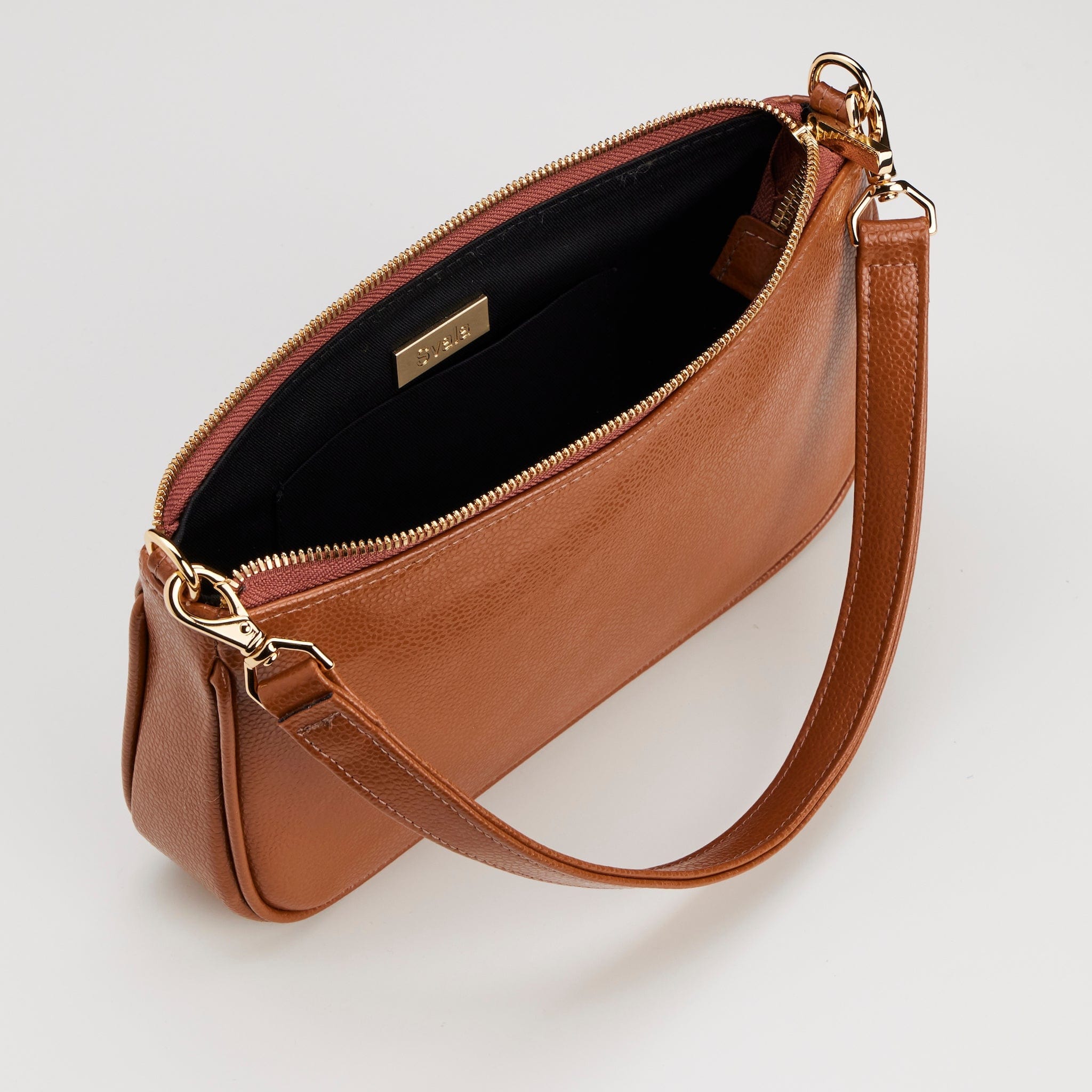 Gaia MIRUM® Vegan Leather Shoulder Bag for Women - Eco-Friendly Brown Crossbody Purse | Perfect for Work, Travel & Everyday Use