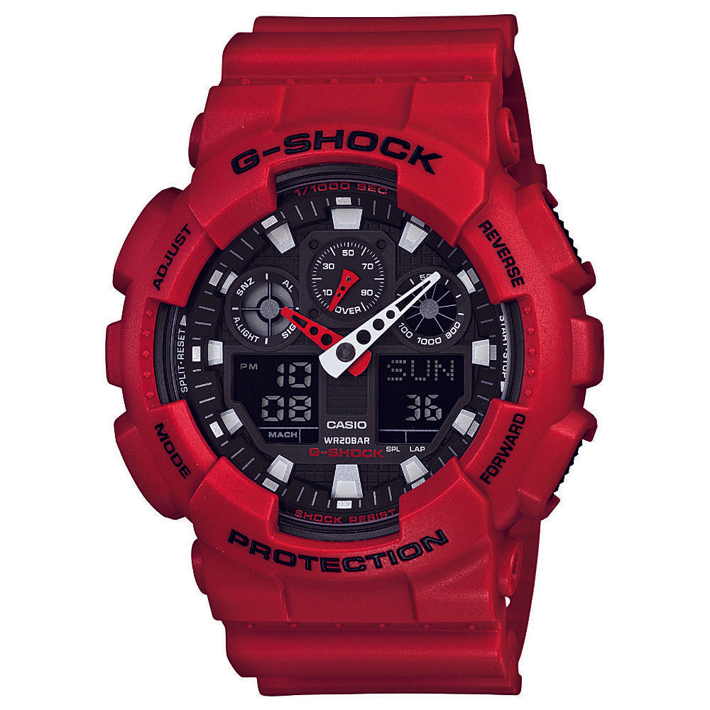 Casio G-Shock GA100B-4A Digital Analog Watch - Shock Resistant & Waterproof for Outdoor Sports, Running, and Hiking
