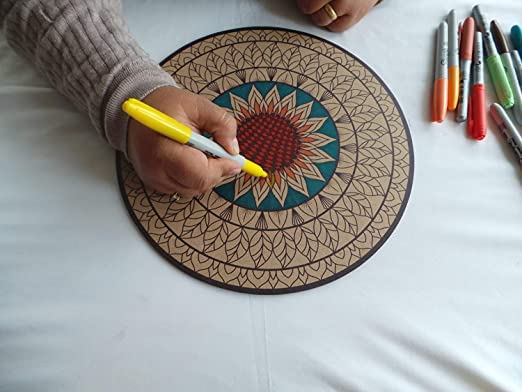 Printfry Pre-Marked Wooden Base Sri Krishna Cutout for DIY Crafts, Home & Room Decor - 10 Inch Handmade Art Piece | Perfect for Wall Hangings, Gift Giving & Spiritual Decorations
