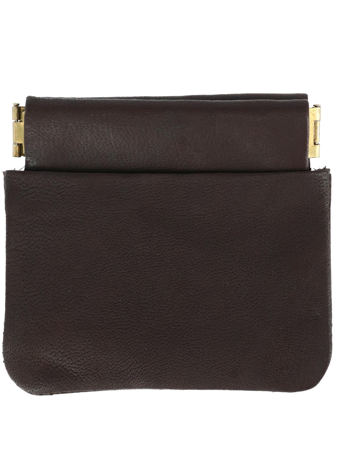 CTM® Genuine Leather Slim Coin Wallet with Multiple Card Slots - Perfect for Everyday Carry, Travel & Minimalist Lifestyle