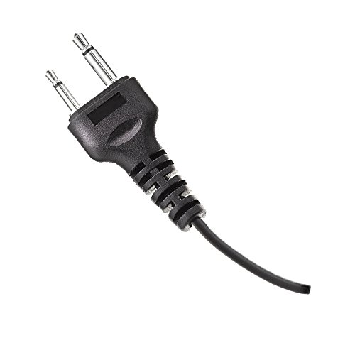 3 Wire Covert Acoustic Tube Earpiece with PTT Microphone for ICOM 2 Pin Radio - Clear Communication for Security, Surveillance & Law Enforcement Professionals