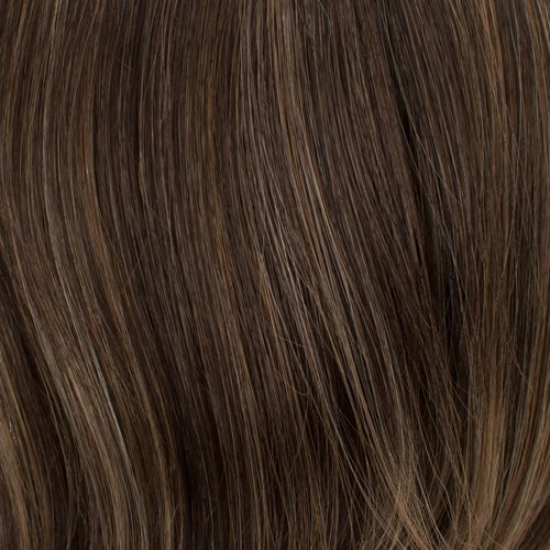 Kenzie Synthetic Wig for Women - Kahlua Medium Brown with 25% Gold Highlights | Heat Resistant & Natural Look | Perfect for Cosplay, Daily Wear & Special Occasions