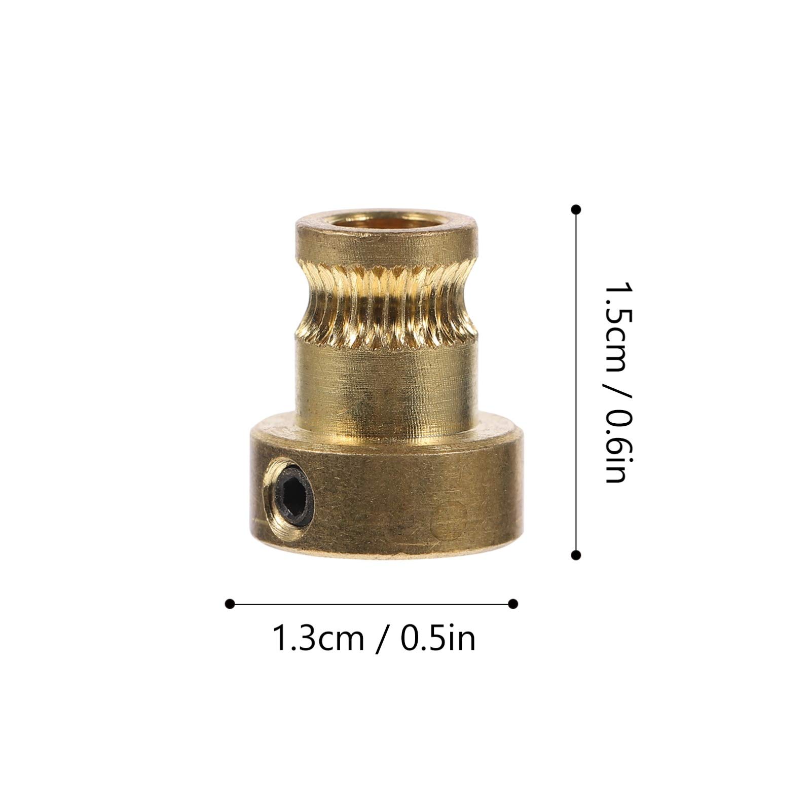 ULTECHNOVO 4pcs Brass Extruder Wheel Drive Gear - 3D Printer Feeding Gear Set for Smooth Filament Extrusion | Perfect for Creality Ender 3, CR-10, DIY 3D Printing Projects