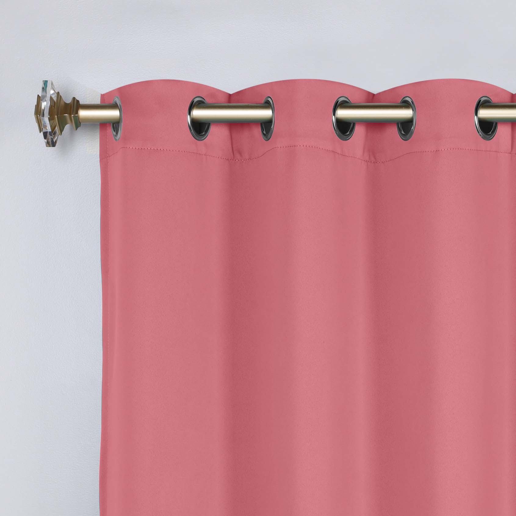 Blackout Curtains Set of 2 - 100% Room Darkening, Machine Washable & Noise Reducing for Bedroom, Nursery & Home Theater - Solid Color Thermal Insulated Drapes for Better Sleep & Energy Efficiency