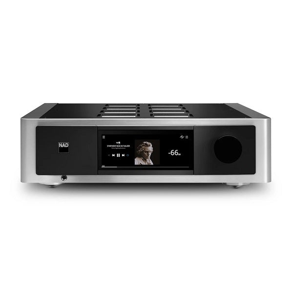 NAD M33 BluOS Streaming DAC Amplifier - High-End Audio Streaming & Amplification for Home Theater & Music Lovers | Perfect for Audiophiles & Hi-Fi Enthusiasts