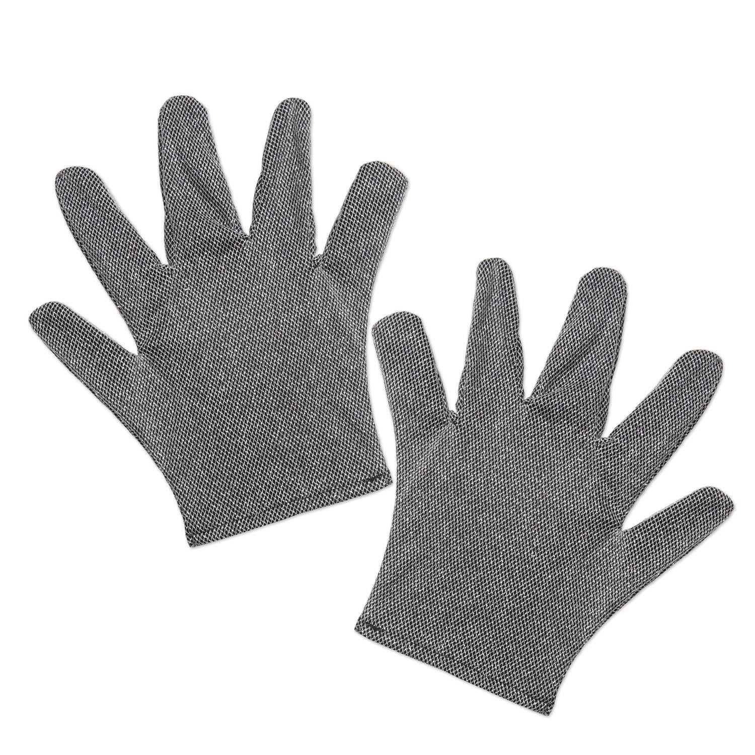 12 Pair Beistle Fabric Chainmail Gloves - Cut Resistant Safety Gloves for Kitchen, Butcher & Food Processing - Perfect for Cooking, Meat Cutting & Industrial Use