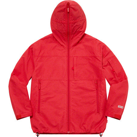 Supreme Full Zip Facemask Jacket for Men & Women - Red Windproof Hoodie for Outdoor Activities, Running, Hiking & Streetwear Fashion