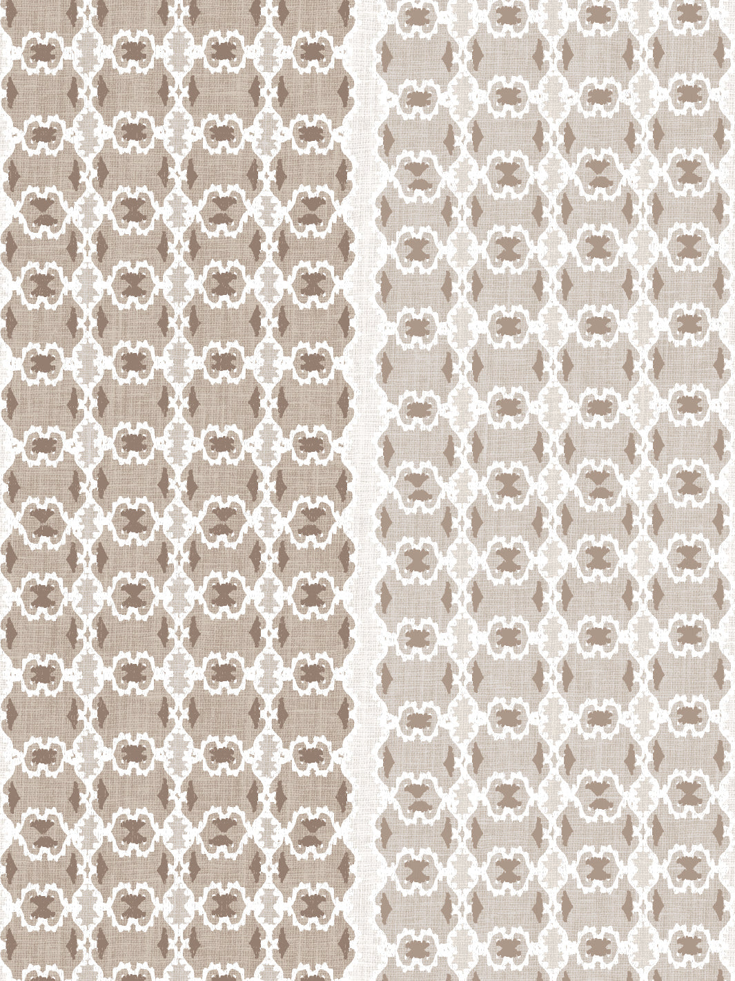 Nathan Turner Medallion Stripe Wallpaper - Neutral Beige Geometric Pattern Peel & Stick Wallpaper for Living Room, Bedroom, and Home Office Decor