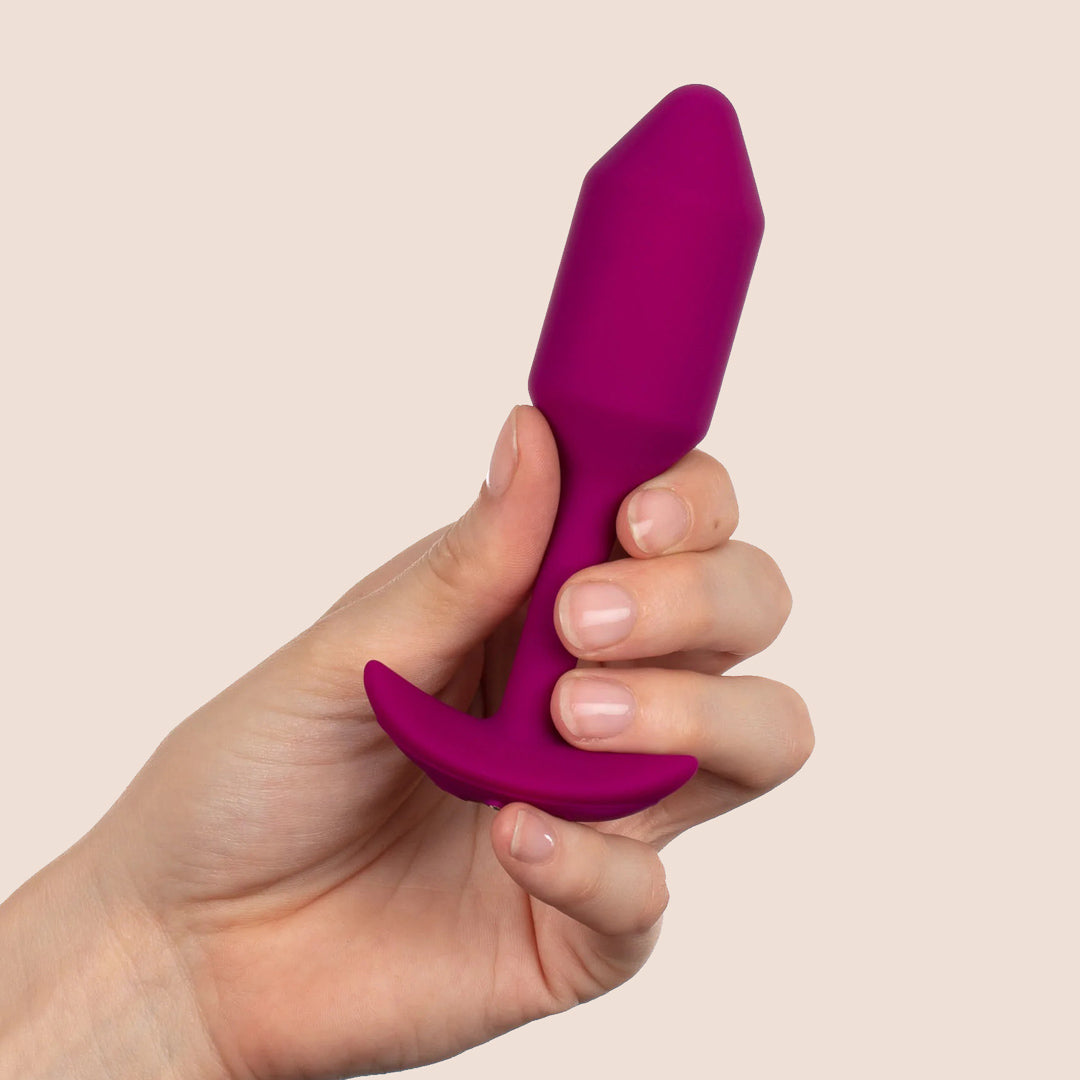 B Vibe Vibrating Snug Plug 2 - Rechargeable Weighted Silicone Butt Plug for Enhanced Pleasure & Comfort | Perfect for Couples Play & Solo Exploration