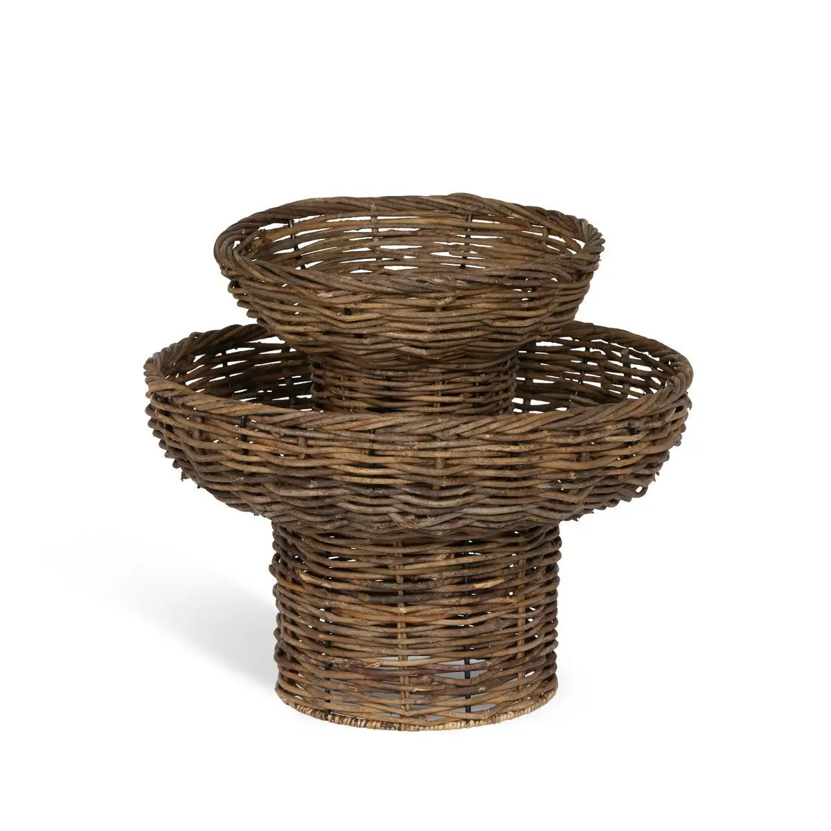 Island Palm Decorative Pedestal Set - 3-Piece Tropical Home Decor Accent Stand for Living Room, Bedroom, or Patio - Perfect for Plants, Statues, and Display Items