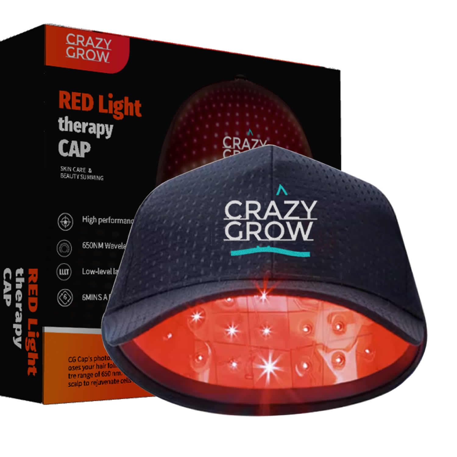 Laser Therapy Cap for Hair Regrowth - FDA Cleared Hair Loss Treatment for Men & Women - Red Light Therapy Cap for Thinning Hair - Stimulates Hair Growth at Home - Perfect for Daily Use & Travel