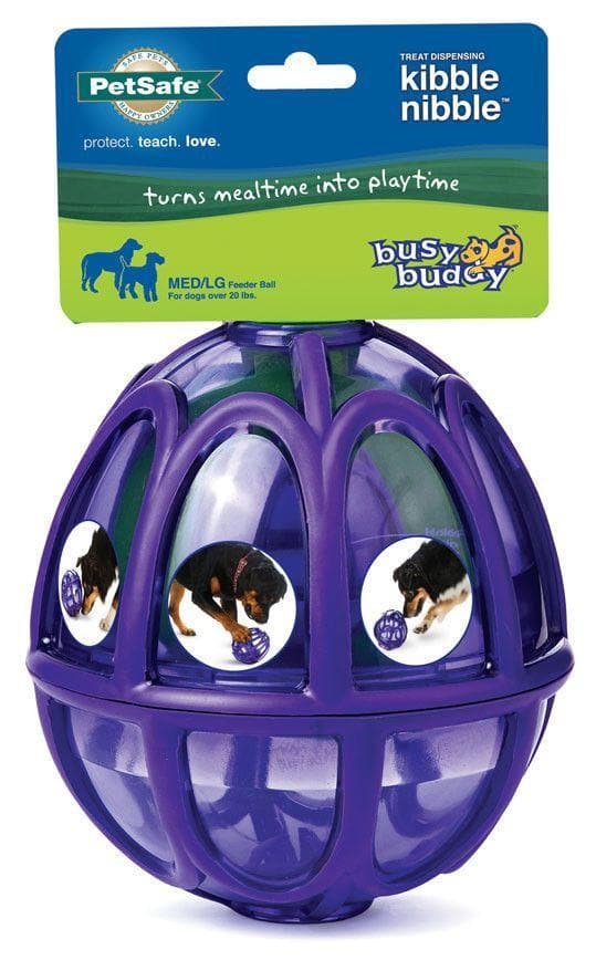 Busy Buddy® Kibble Nibble™ Dog Toy - Interactive Treat Dispenser for Small & Medium Dogs - Slow Feeder Puzzle Game for Mental Stimulation - Perfect for Boredom Relief & Training Sessions