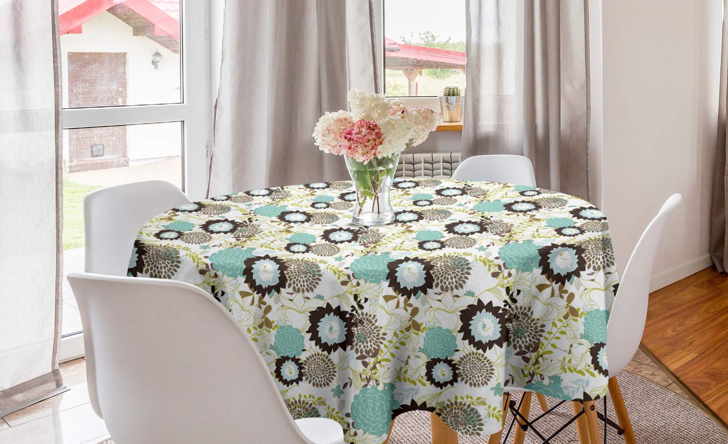 Vintage Round Tablecloth 60