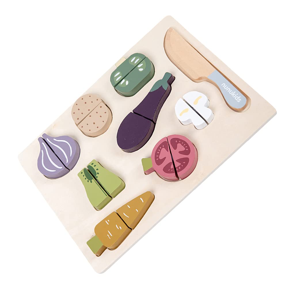 Toddmomy Wooden Vegetable Cutting Play Food Set - Pretend Play Kitchen Toys for Kids, Educational Montessori Learning Toy for Toddlers - Perfect for Role Play, Early Childhood Development & Fun Family Time
