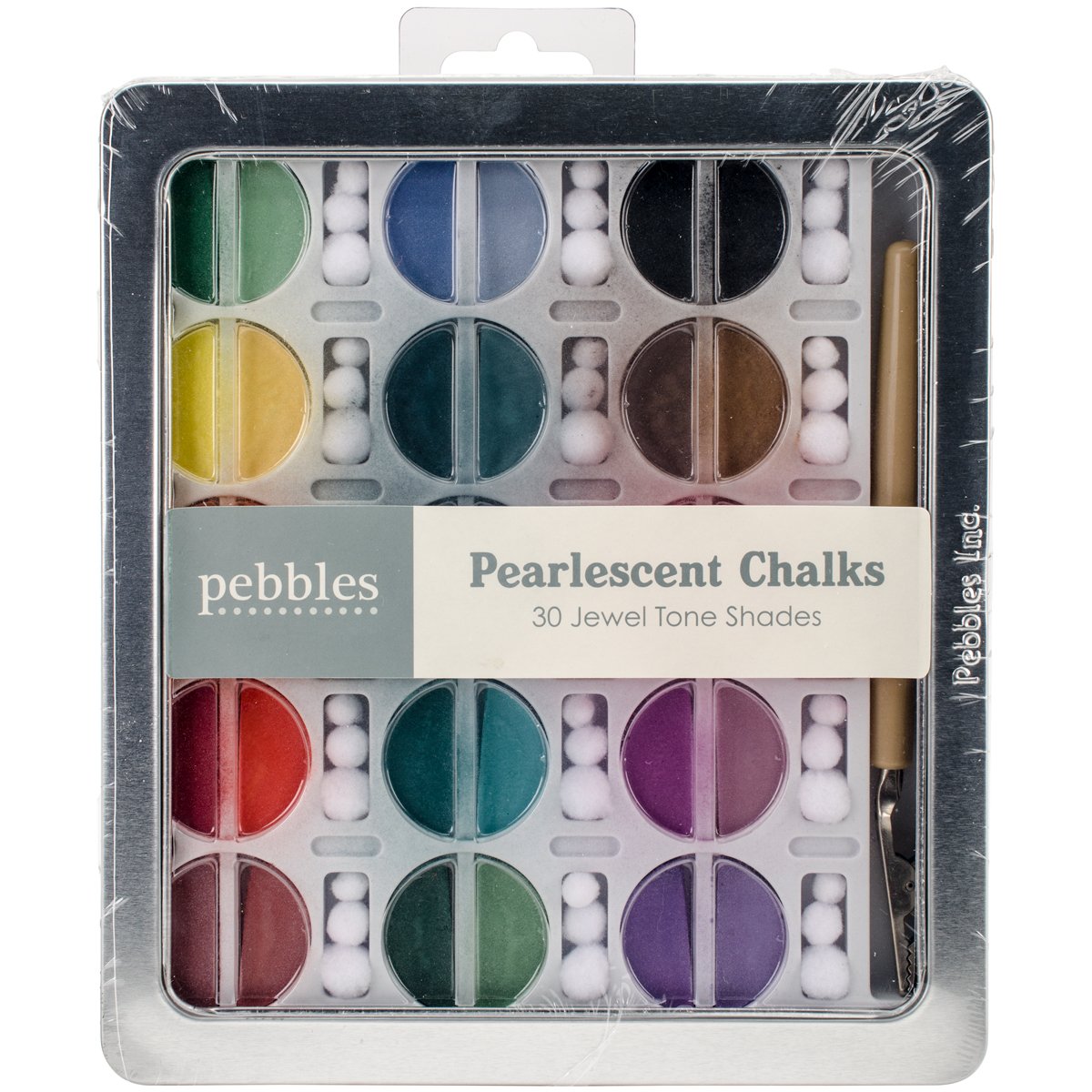 I Kan'Dee Premium Pearlescent Chalk Set - 12 Vibrant Jewel Tone Colors for Kids & Artists - Perfect for Sidewalk Art, Classroom Projects & Home Decor