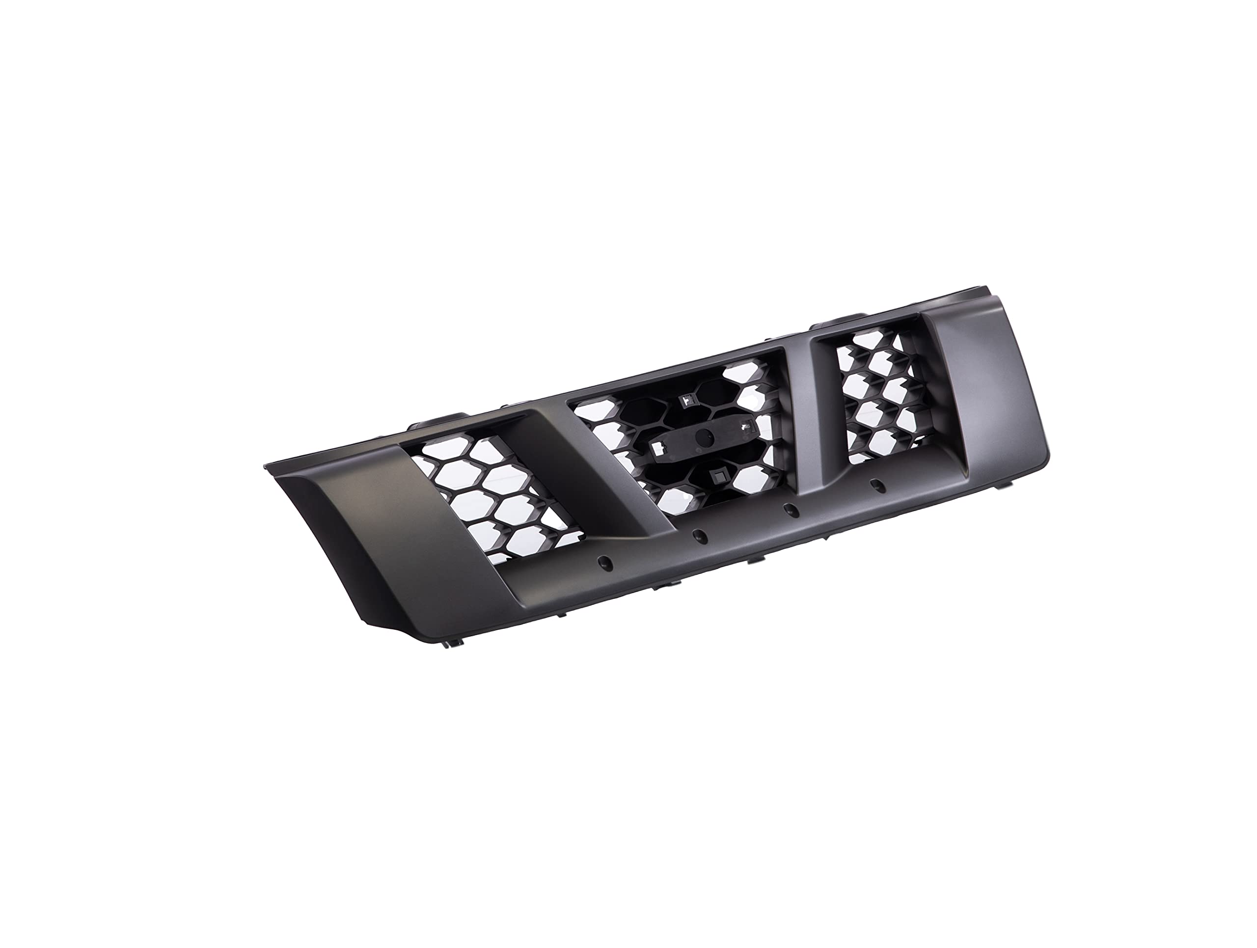Replacement Front Grille Assembly with Silver Frame & Dark Gray Insert - Compatible with 2005-2008 Nissan Xterra | Perfect for Off-Roading & Truck Customization