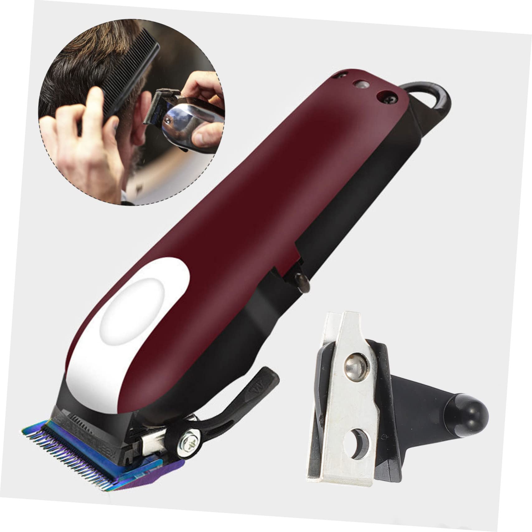 **MERRYHAPY Hair Clipper Replacement Power Switch for 8148/8591 Series - Durable Plastic & Copper - Perfect for Barbershops & Home Haircuts**