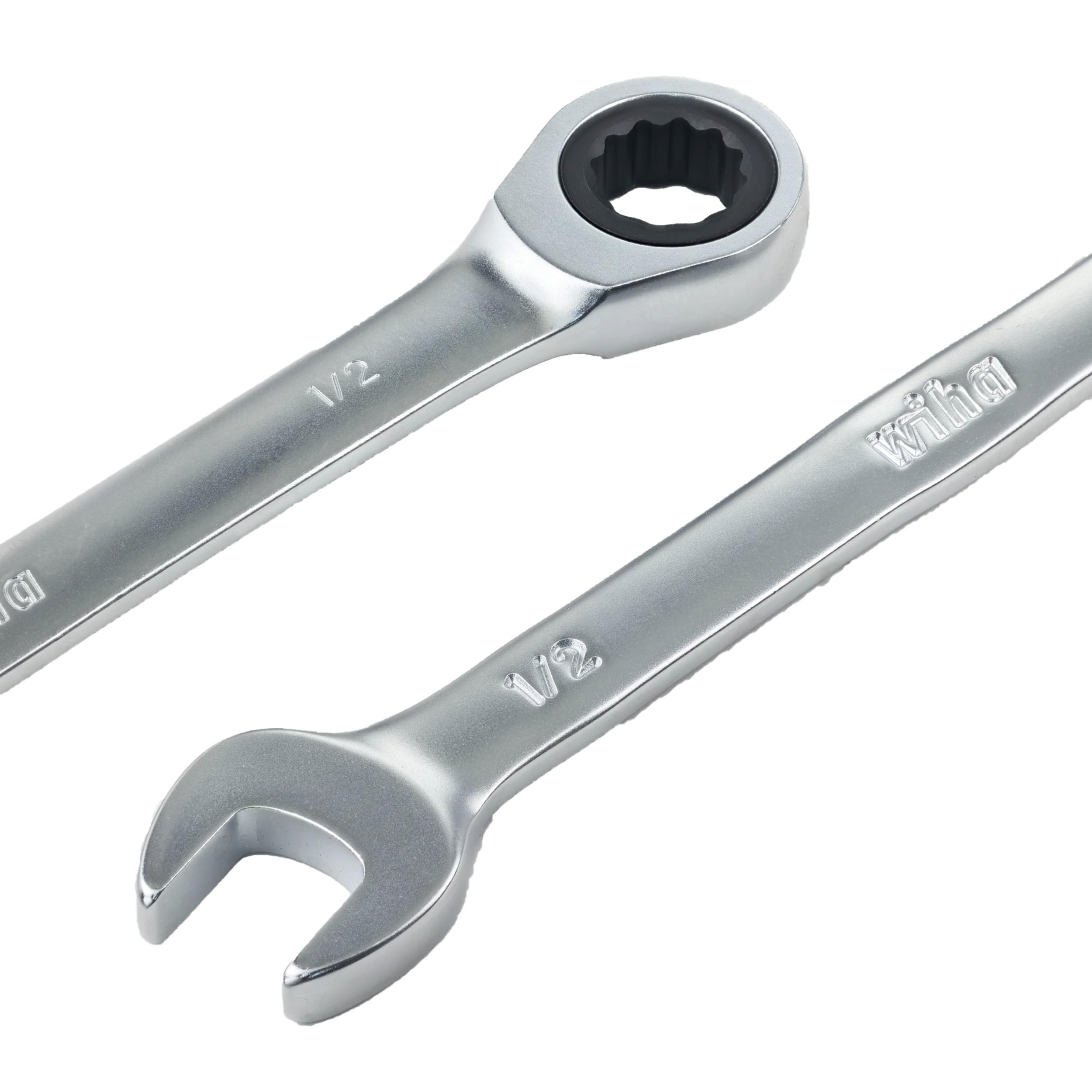 12-Piece Combination Inch Ratchet Wrench Set - SAE Standard Sizes for Automotive & Home Repair - Perfect for Mechanics, DIY Projects, and Tight Spaces