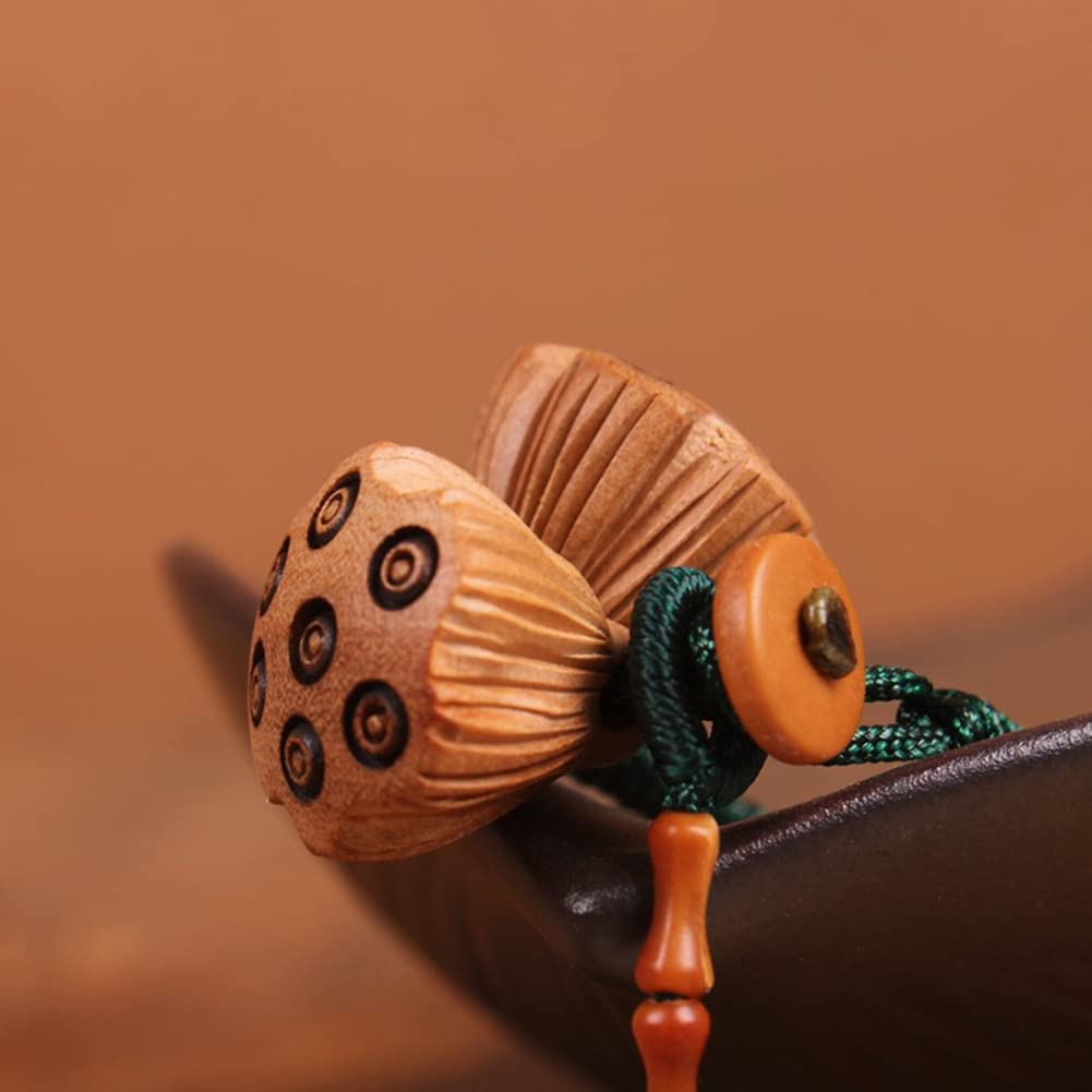 Handwoven Lotus Keychain - Car & Bag Keyring for Decor