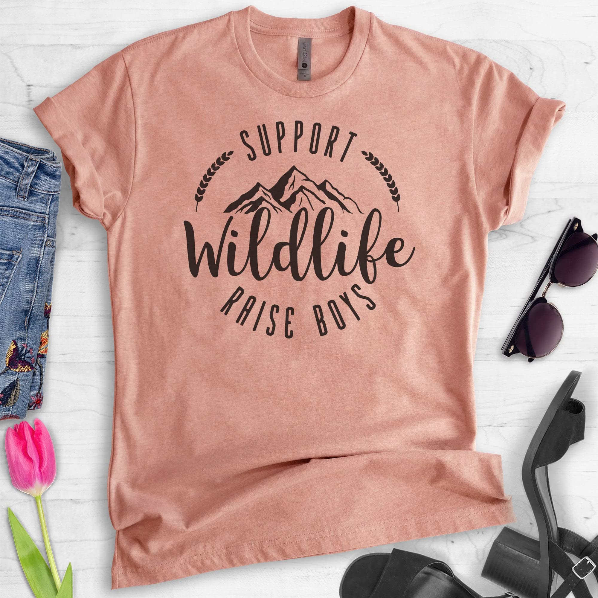 Wildlife Conservation T-Shirt for Moms - Funny Boy Mom Shirt, Unisex Women's Tee - Perfect for Animal Lovers, Parenting Humor & Casual Wear