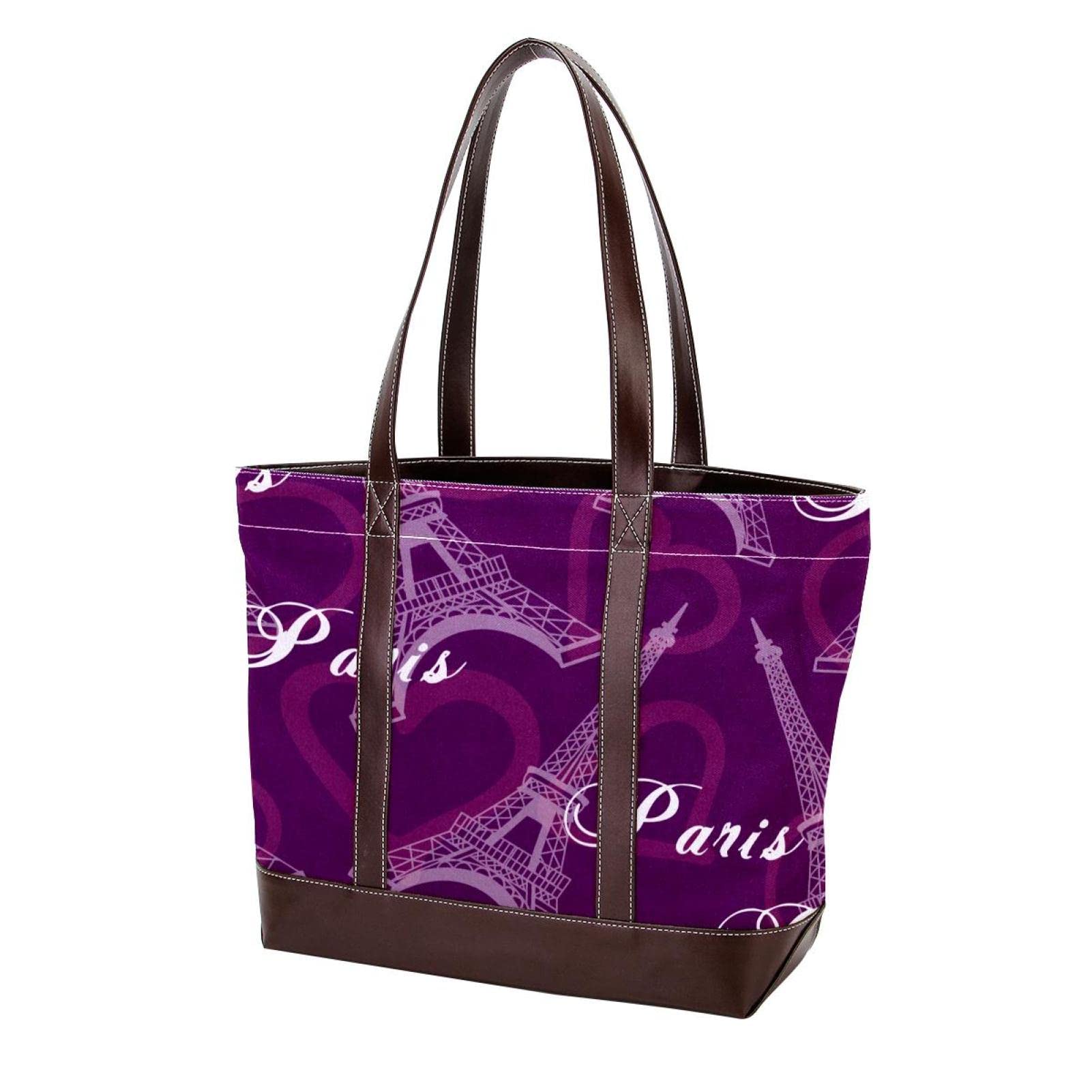 Stylish Flamingo Print Tote Bags - Large Leather & Canvas Women's Purses, Handbags with Top Handle, Shoulder Satchel & Hobo Design - Perfect for Work, Travel & Shopping