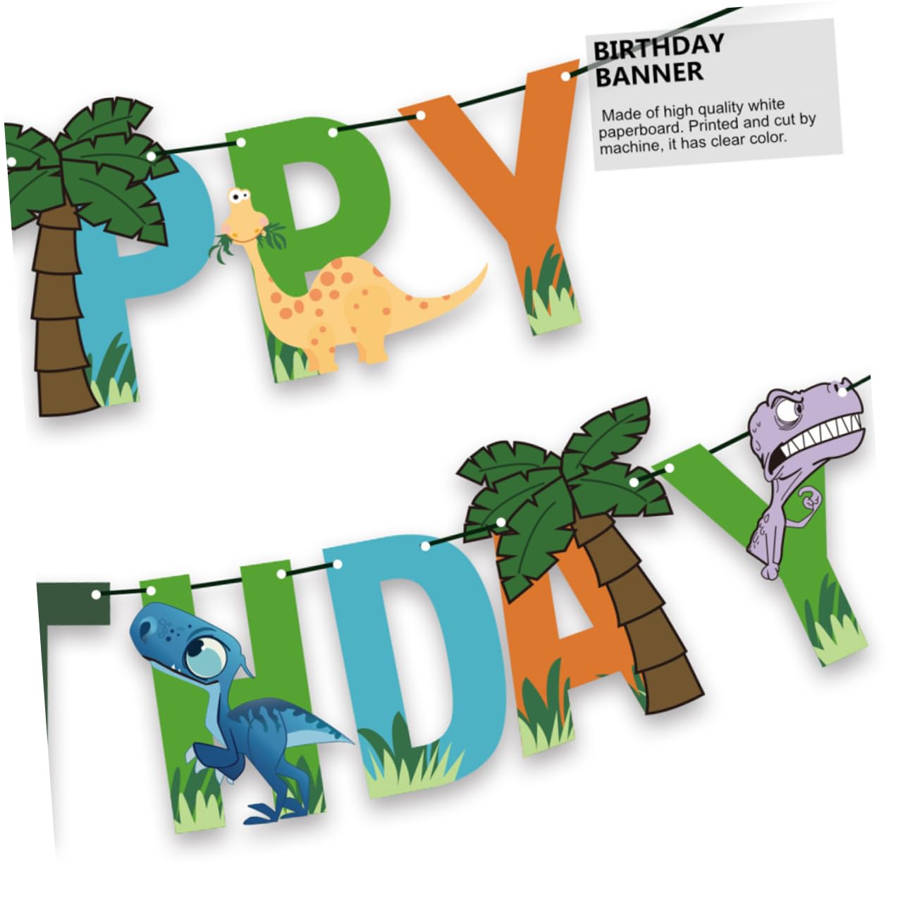 Dinosaur Birthday Party Decorations - CIYODO Dinosaur Banner & Invitation Set for Boys Birthday Party Supplies | Perfect for Dino-Themed Parties, Classroom Decor, and Kids Room Decorations