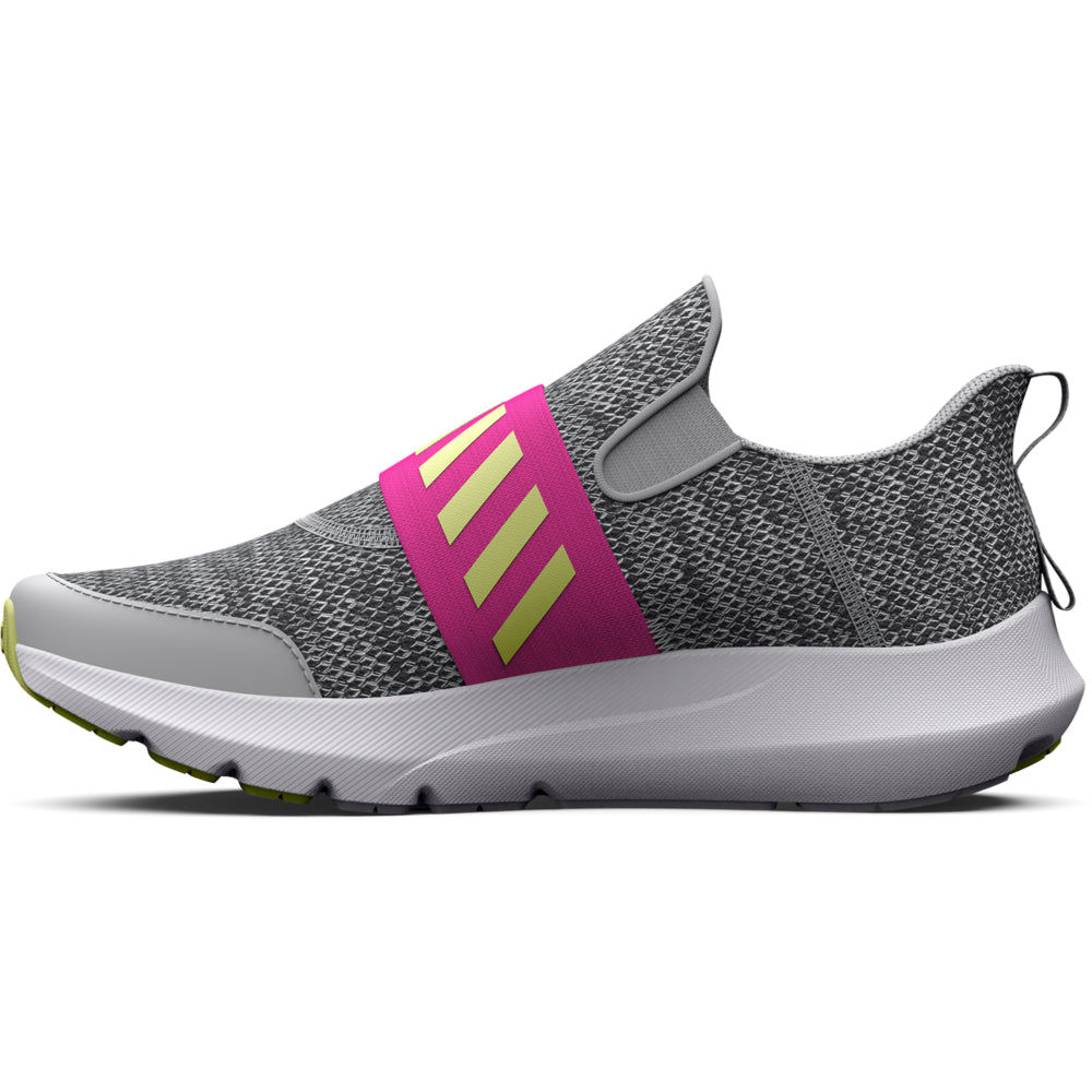Under Armour Girls' Youth Surge 3 Slip-On Sneakers - Lightweight Athletic Shoes for Running, Gym & School Activities