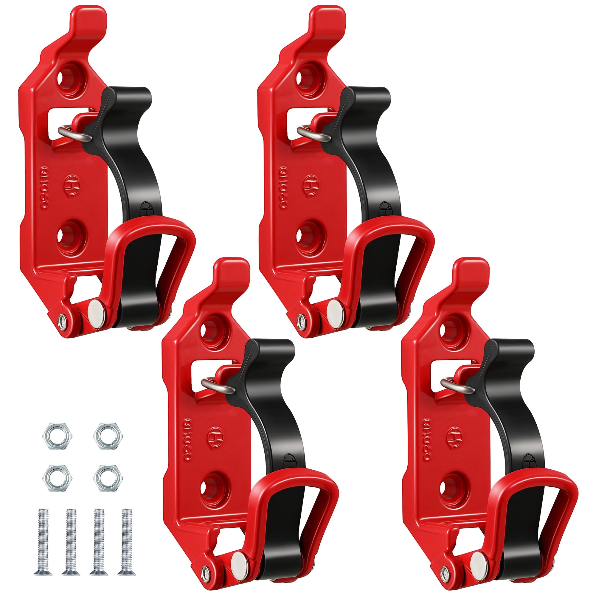 4 Pack Roof Rack Shovel Mount - Quick Fist Tool Clamp for Truck & Off-Road Gear - Military & Camping Use