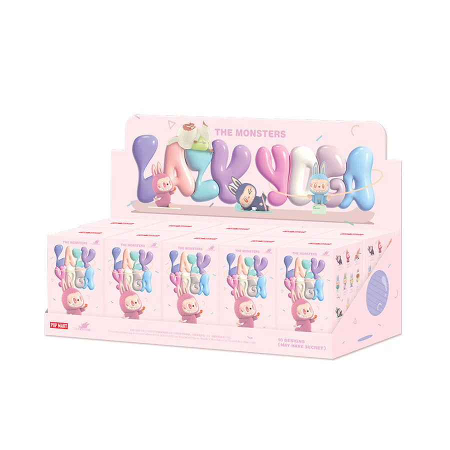 POP MART The Monsters Lazy Yoga Series Blind Box - Cute Collectible Vinyl Figures for Home Decor, Office Display & Gift Giving