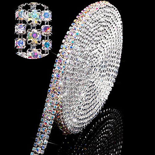 AB Color Rhinestone with Silver Base