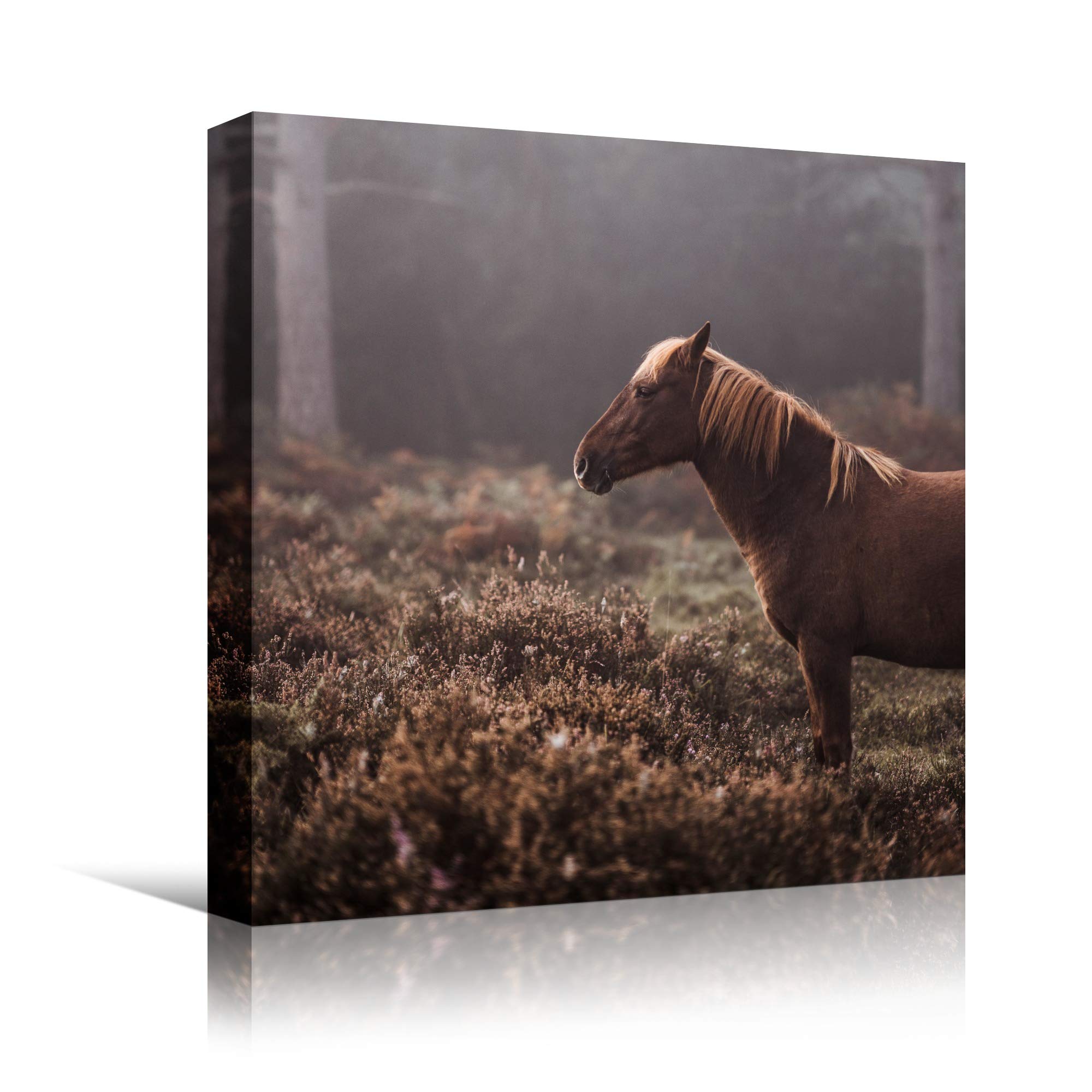 Premium Horse Wall Art Prints - Farmhouse & Country Style IV Animals Photography, 12x12 Inches, Ready to Hang for Living Room & Bedroom Decor | Perfect for Western, Equestrian & Ranch Home Themes