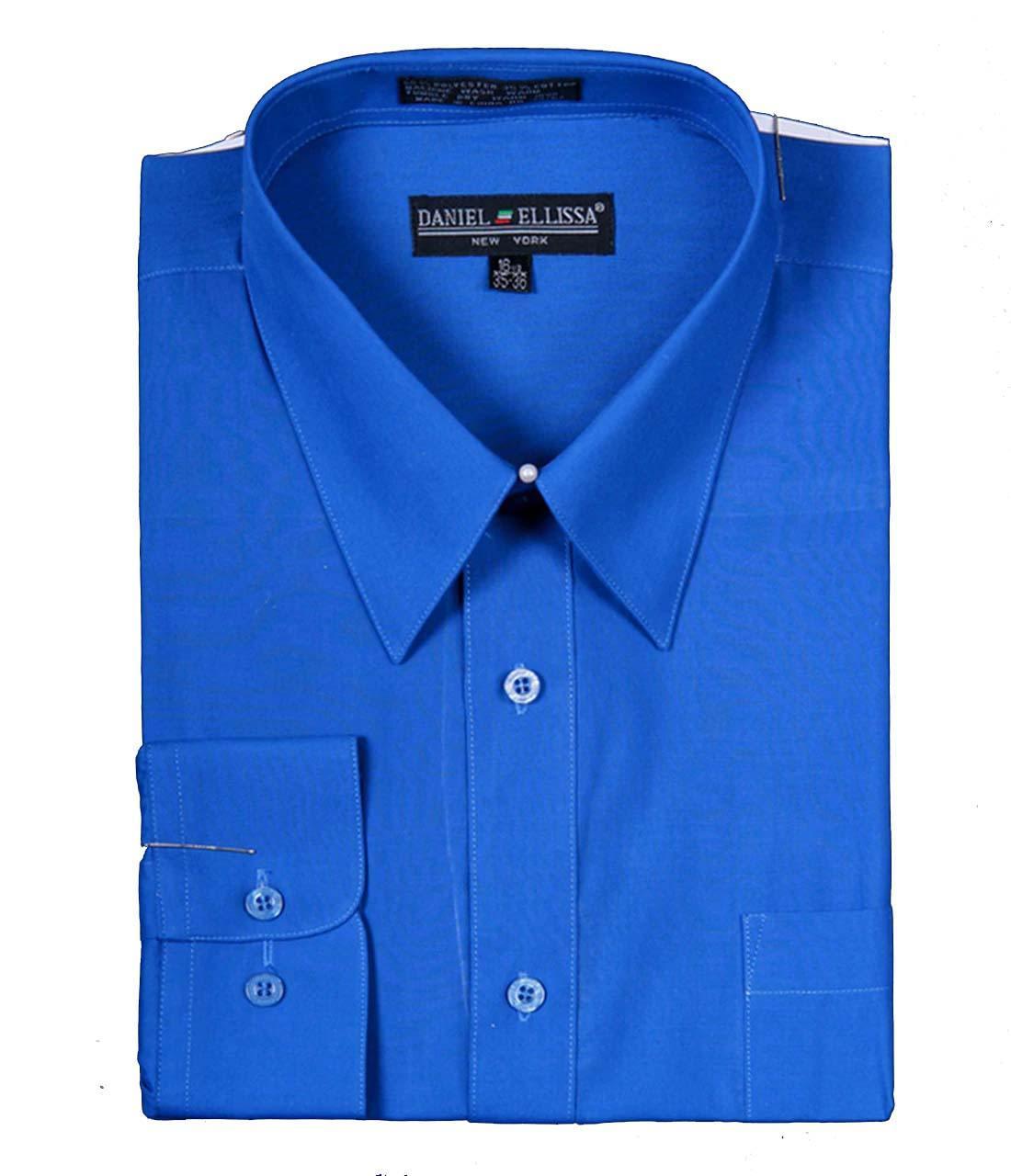 Premium Men's Dress Shirt with Convertible Cuff - Royal Blue | Formal & Business Attire | Office, Wedding & Special Occasions