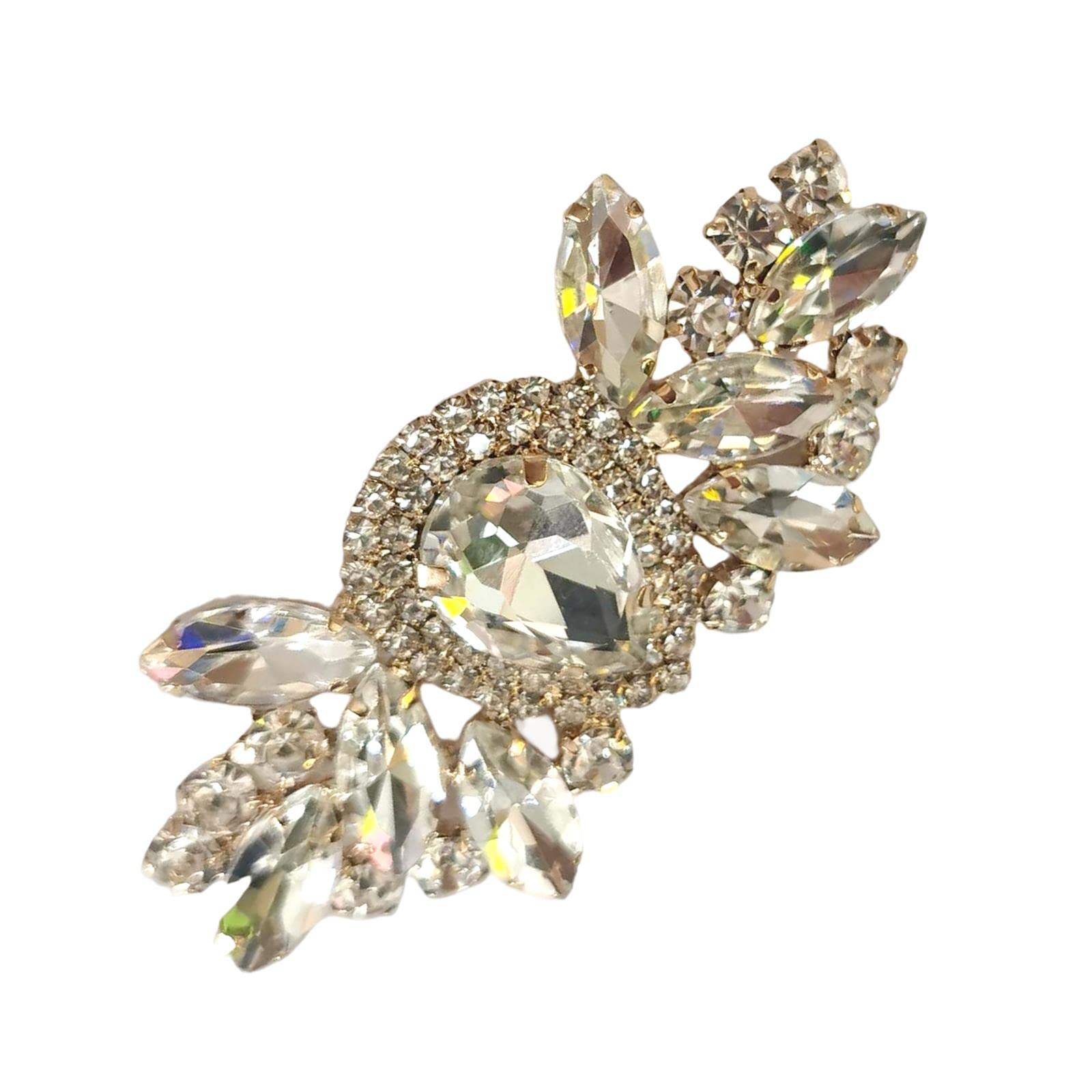 Elegant Shoe Buckle Decor - Golden DIY Embellishment for Wedding & Bags