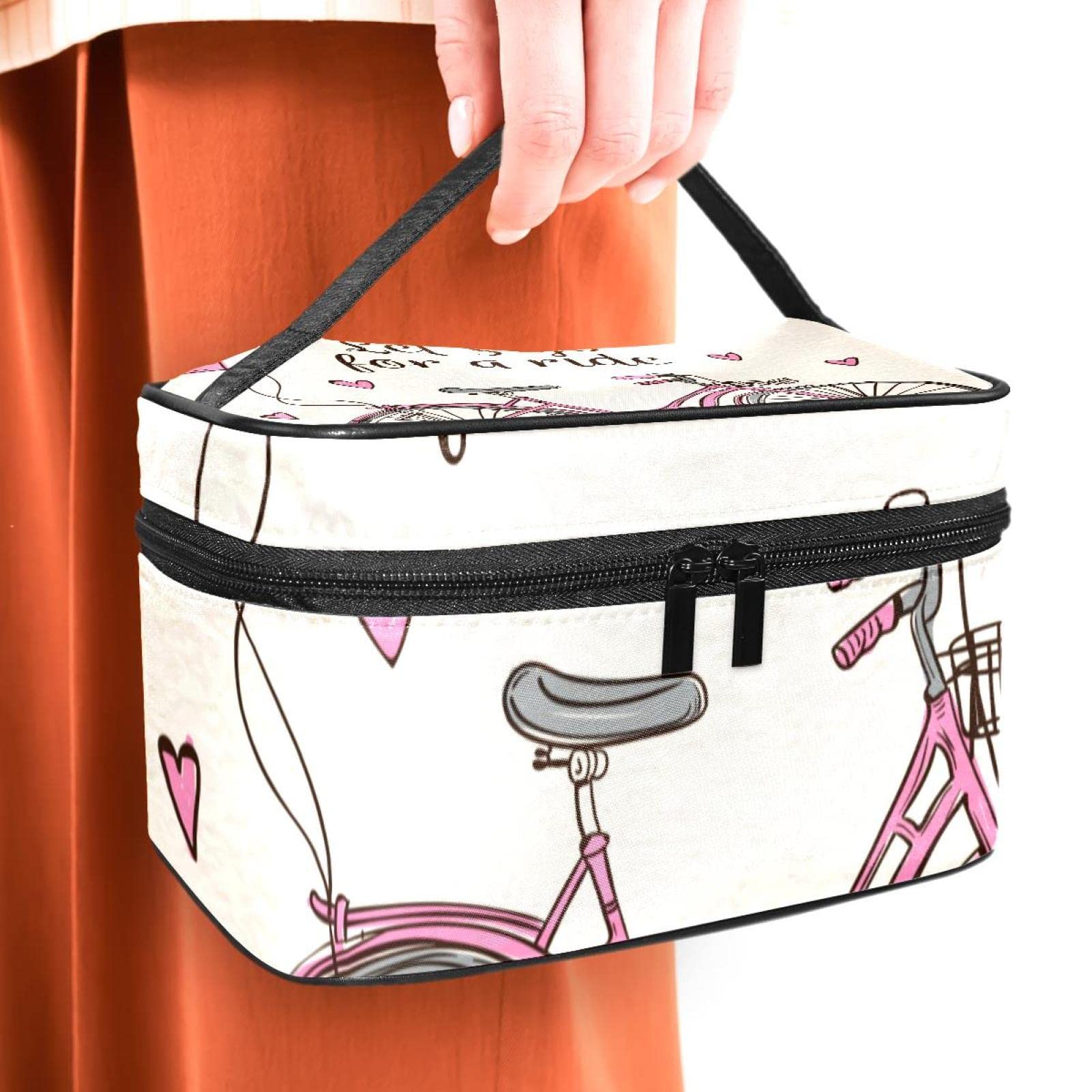Portable Makeup Bag for Women - Travel Cosmetic Organizer with Zipper Pouch | Perfect for Gym, Vacation & Daily Essentials Storage
