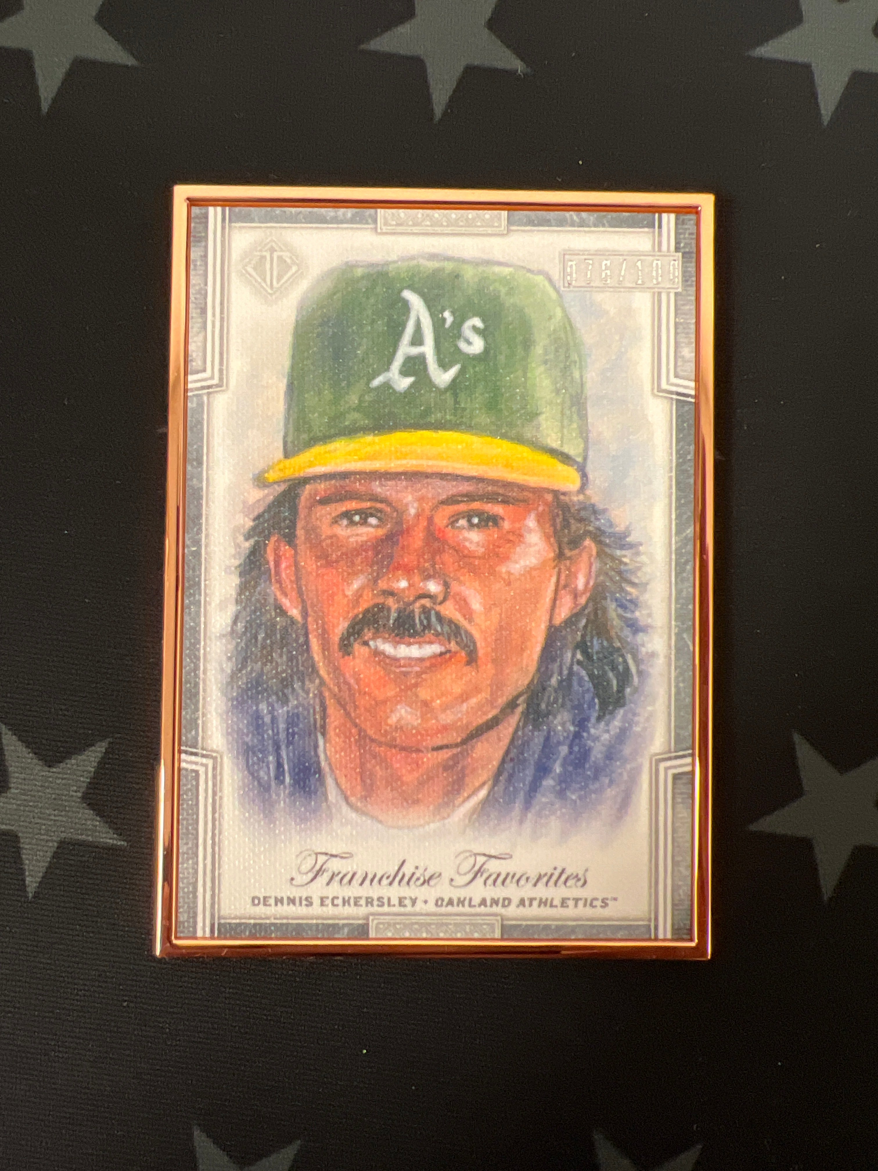 2019 Topps Transcendent Dennis Eckersley #FFR DE Franchite Favorites /100 - Rare Baseball Card for Collectors & Sports Memorabilia Enthusiasts - Perfect for Display, Trading, and Investment