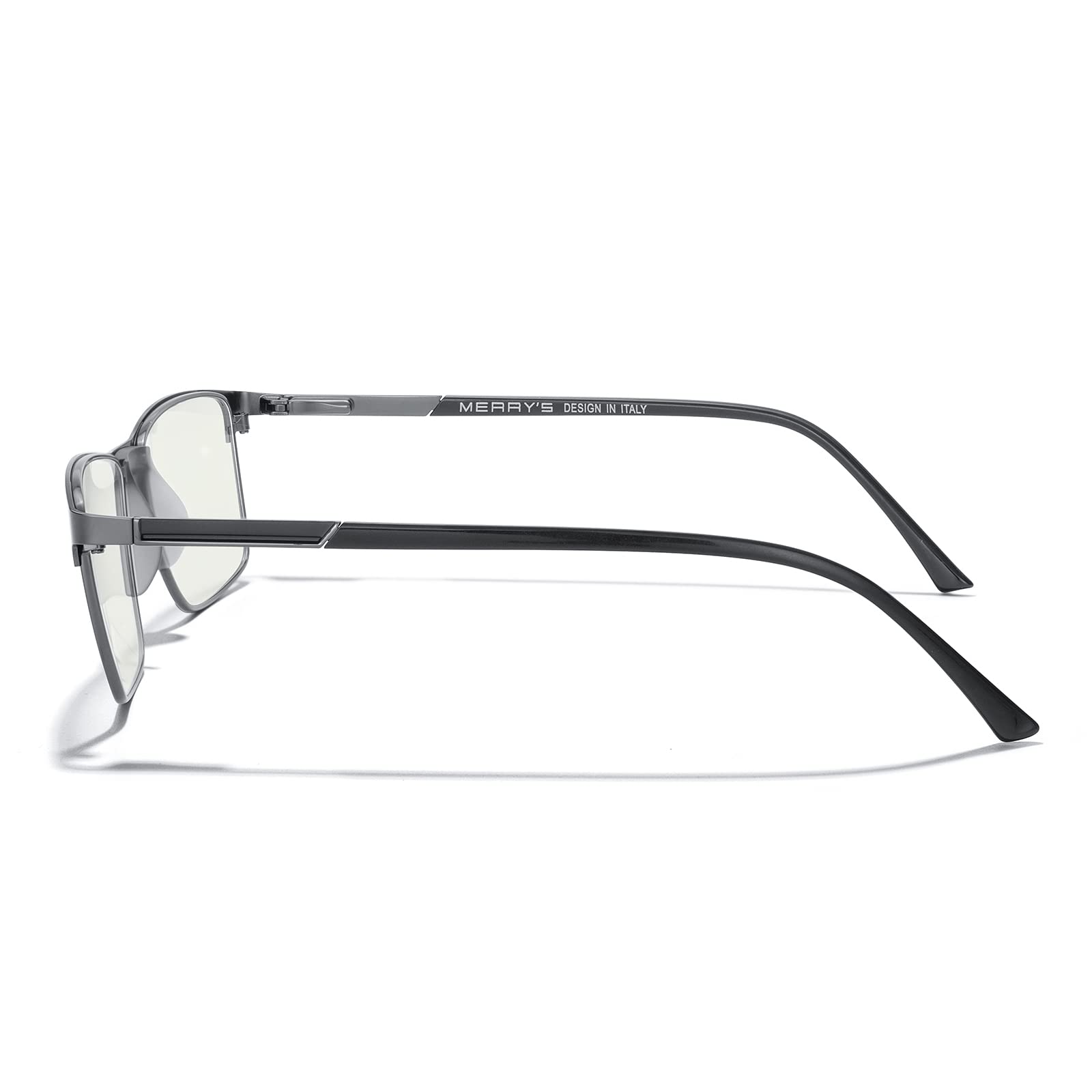 Blue Light Blocking Glasses for Men - Fashion Metal Frame Reading Glasses with Spring Hinge - Computer Glasses, Gaming Glasses & Night Driving Eyewear