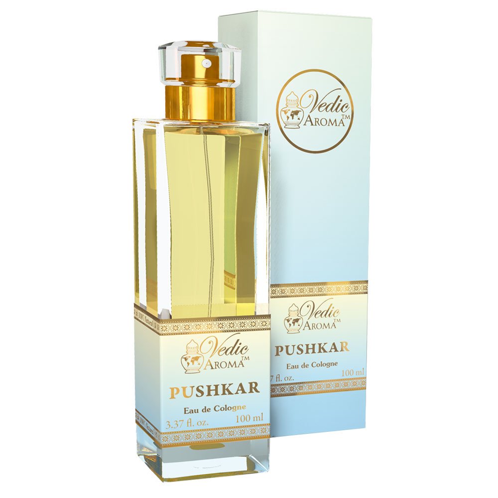 Pushkar Royal Collection 100% Certified Organic Eau de Cologne Spray - Rare & Exquisite Fragrance for Men & Women (100ml) | Perfect for Daily Wear, Special Occasions & Gift Giving