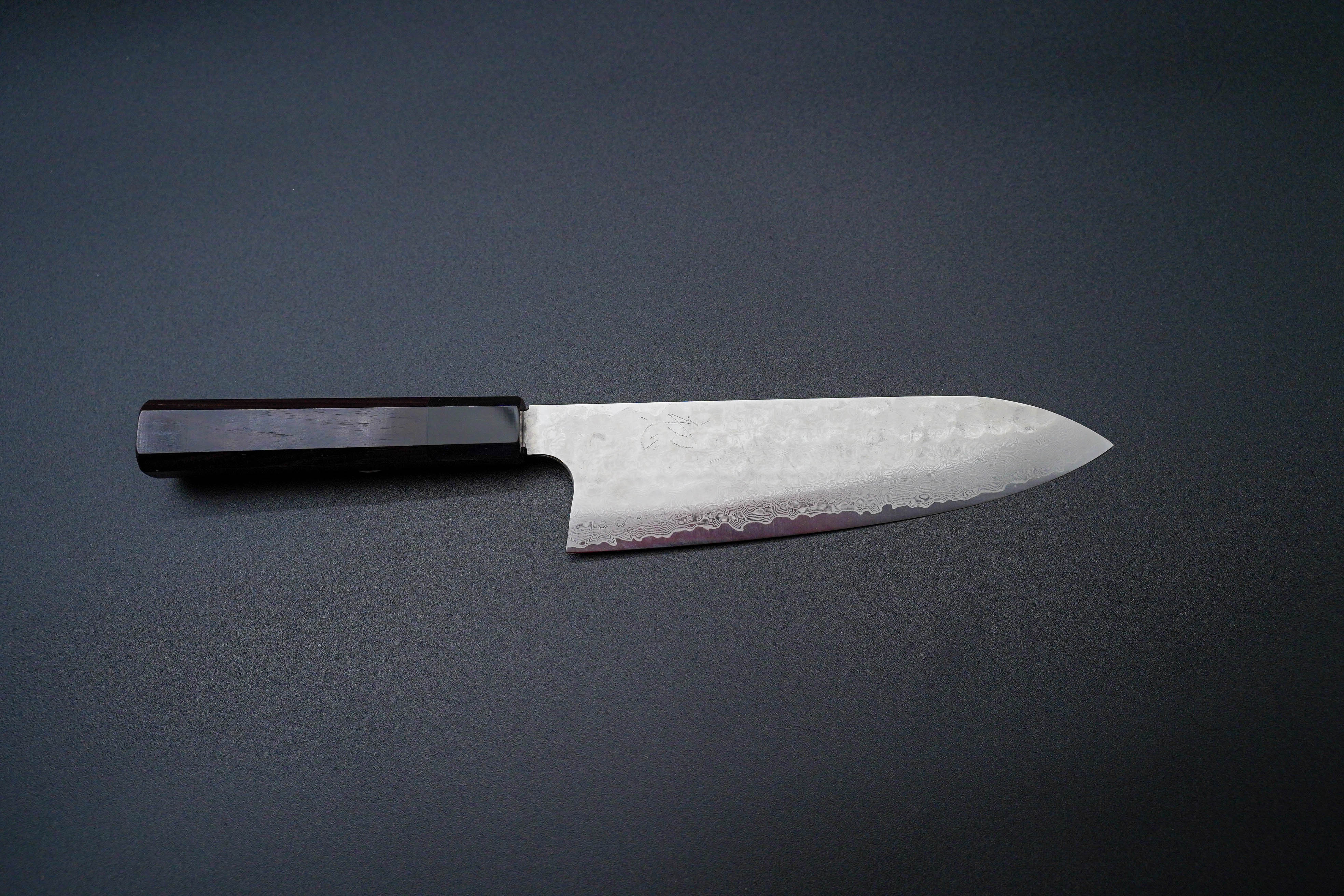 Hatsukokoro Ginyo Silver3 180mm Santoku Knife - Premium Japanese Kitchen Knife for Slicing, Dicing & Chopping - Perfect for Home Chefs & Professional Cooking