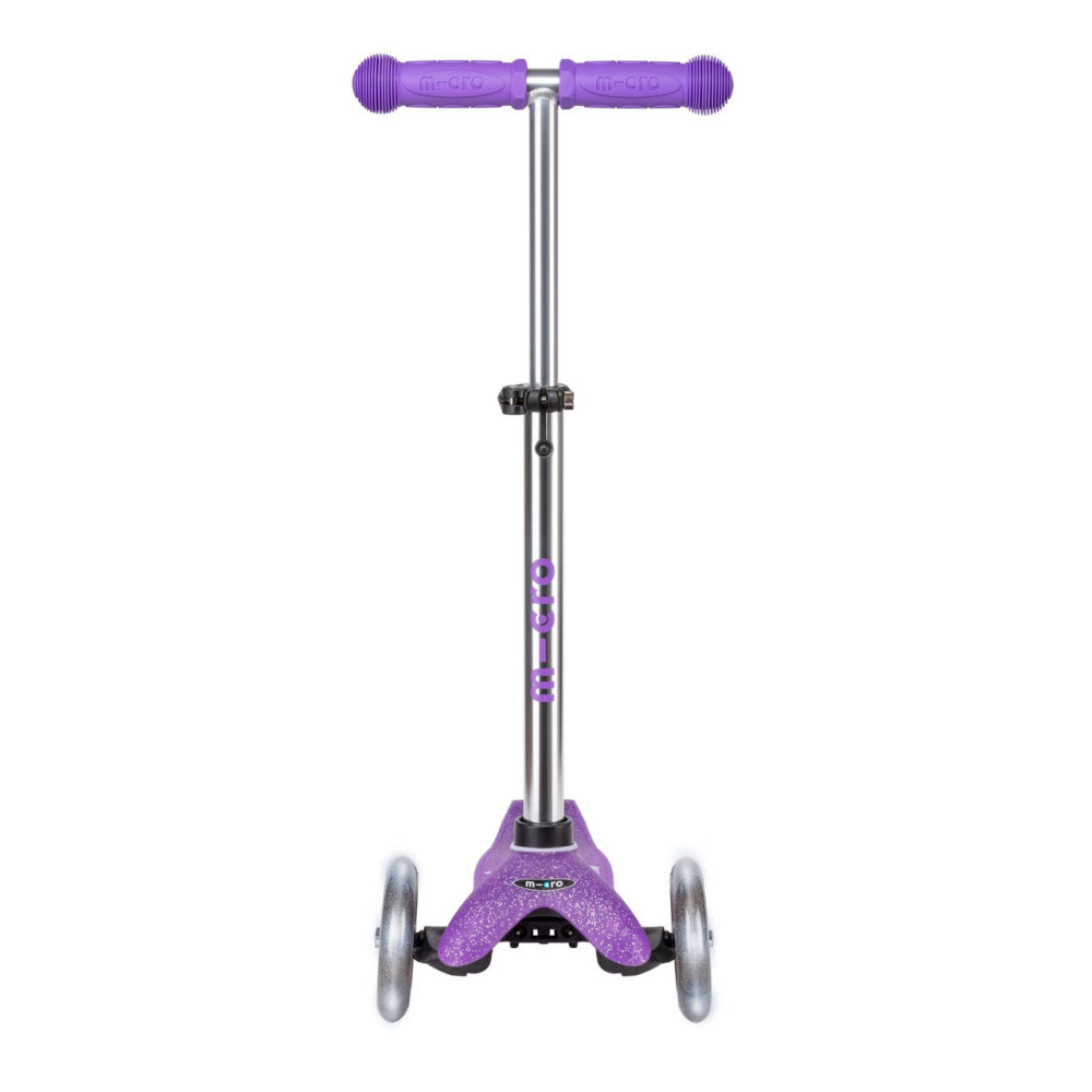 Micro Mini Deluxe Glitter Scooter for Kids - Foldable Lightweight Aluminum Kick Scooter with LED Wheels - Perfect for Commuting, School, and Outdoor Fun